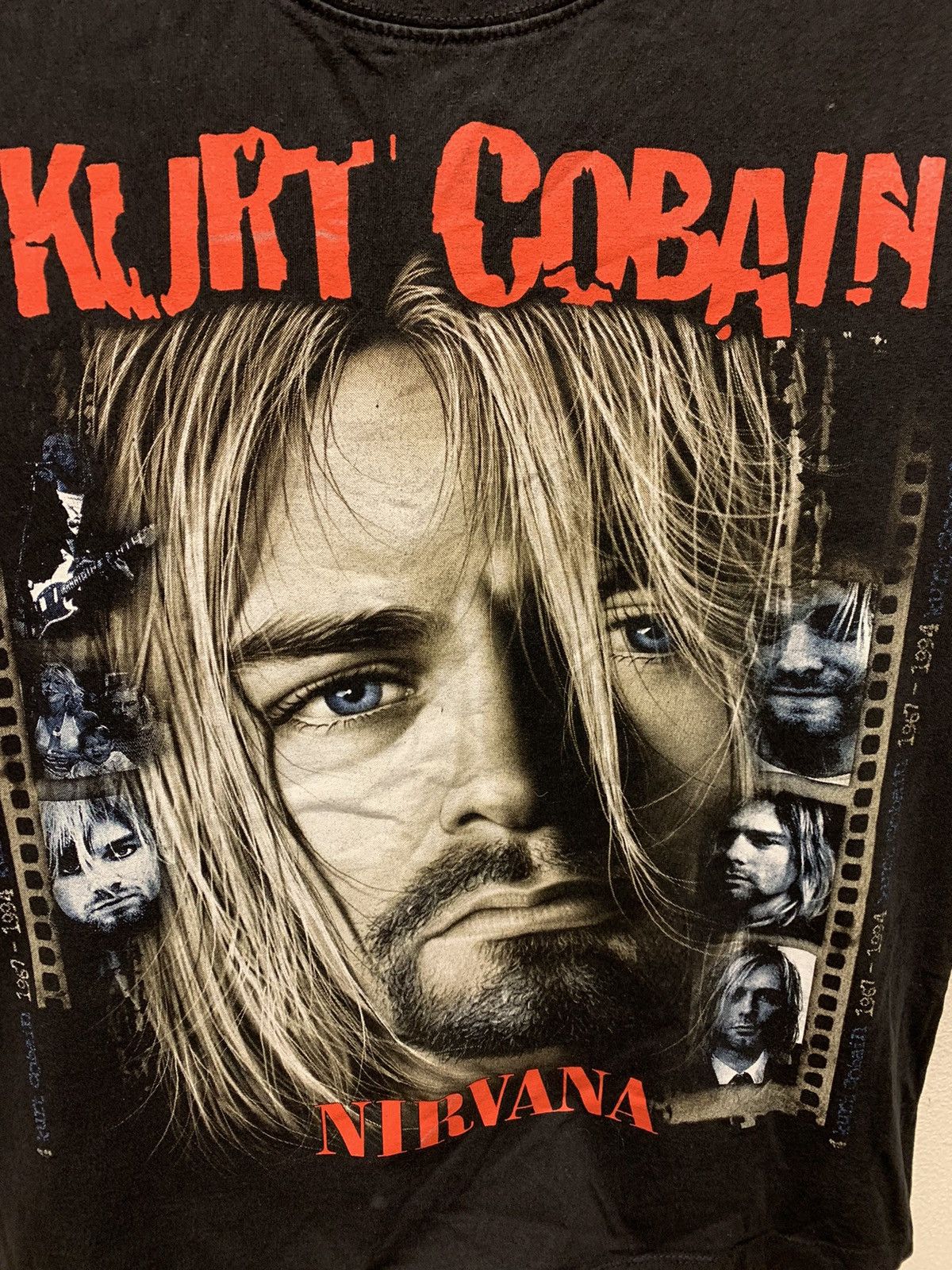 Nirvana Kurt Cobain Nirvana vintage black t-shirt 1990th M sz (blur) Size US M / EU 48-50 / 2 - 5 Thumbnail
