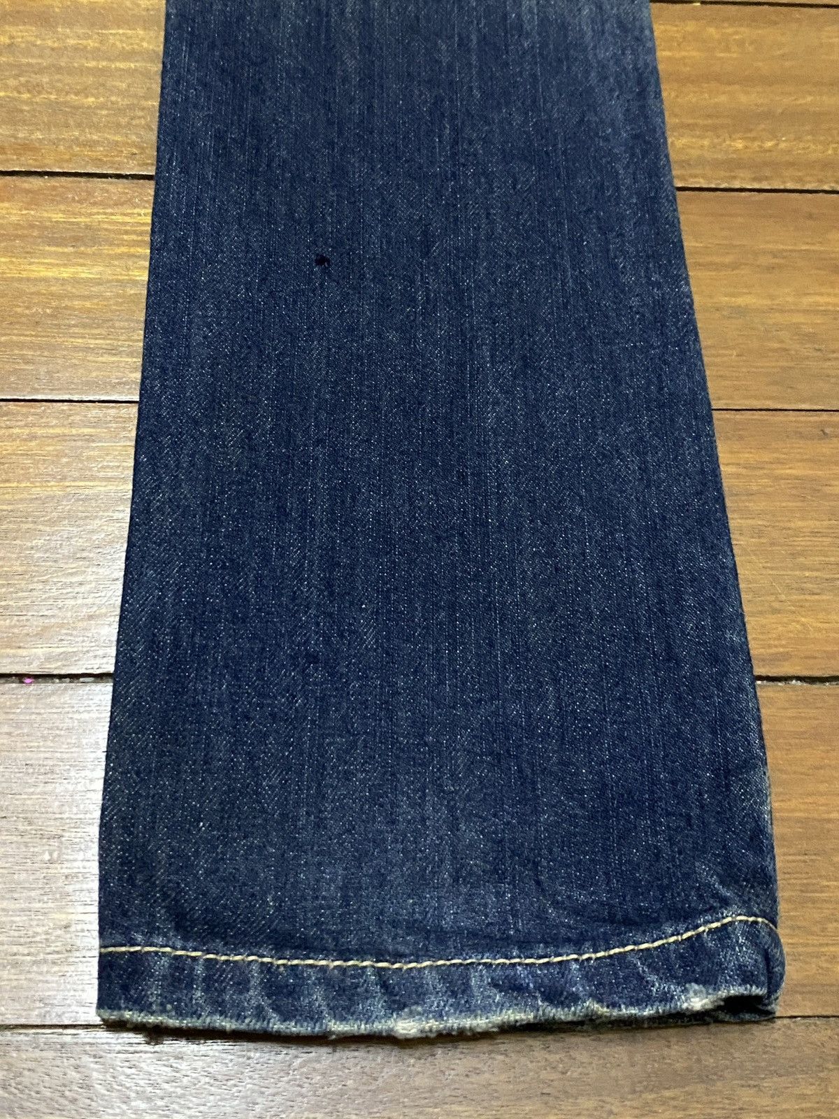 If Six Was Nine × Japanese Brand × Le Grande Bleu (L.G.B.) Rare Design Vintage Brand Glad News Ripped Spike Jeans 1990s Size US 29 - 8 Thumbnail