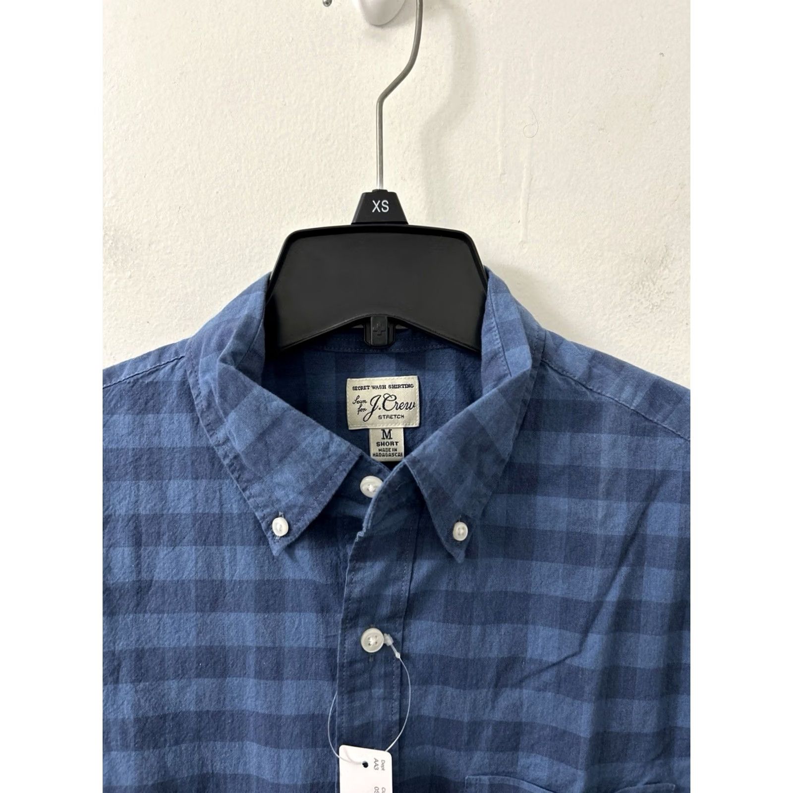 J.Crew VINTAGE J. Crew Shirt Mens M Blue Oxford Plaid Button-Down Long Sleeve NWT MSRP 60 Size US M / EU 48-50 / 2 - 7 Thumbnail