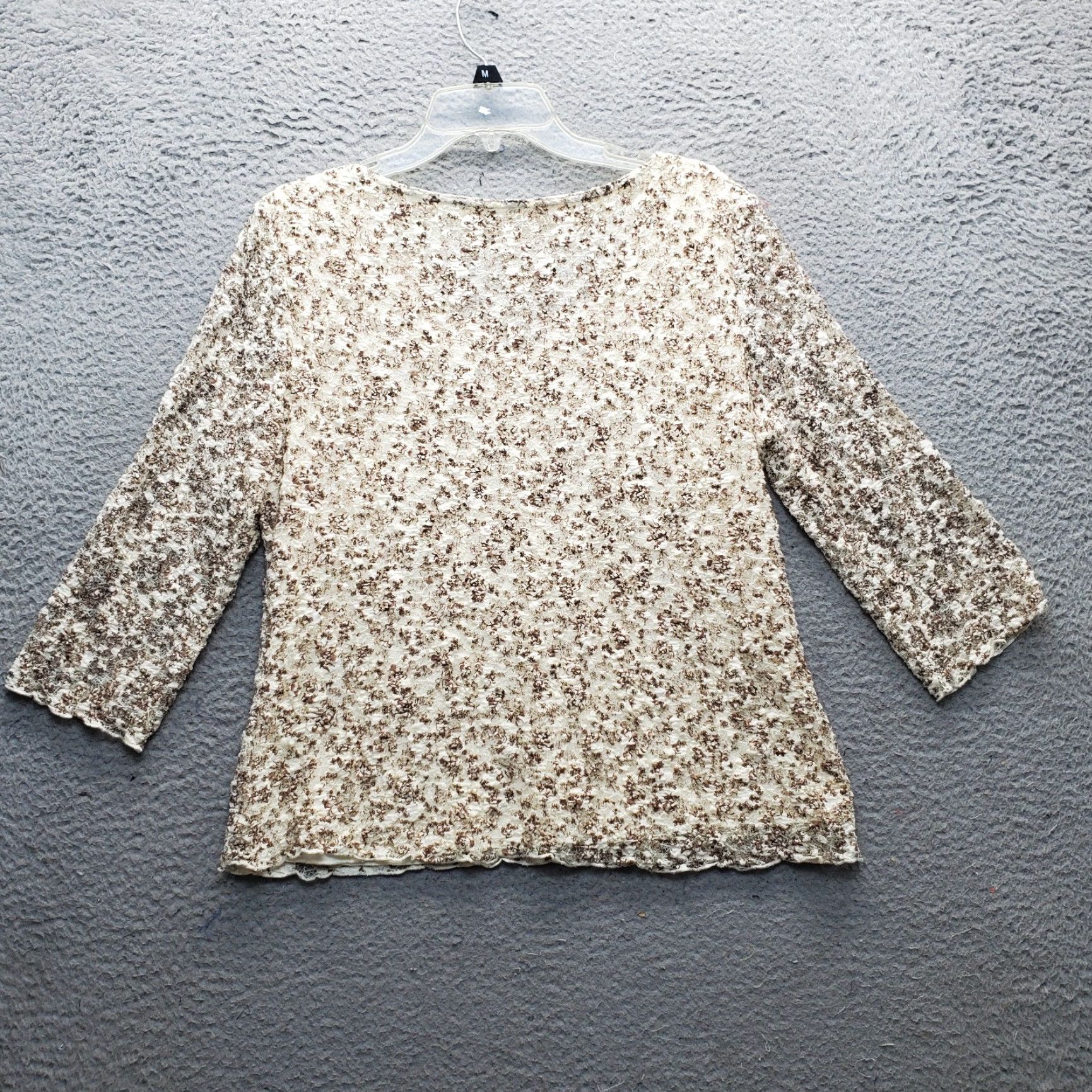 Coldwater Creek Coldwater Creek Blouse Womens L Multicolor Lace Floral Lined Long Sleeve Pullover Size L / US 10 / IT 46 - 2 Thumbnail