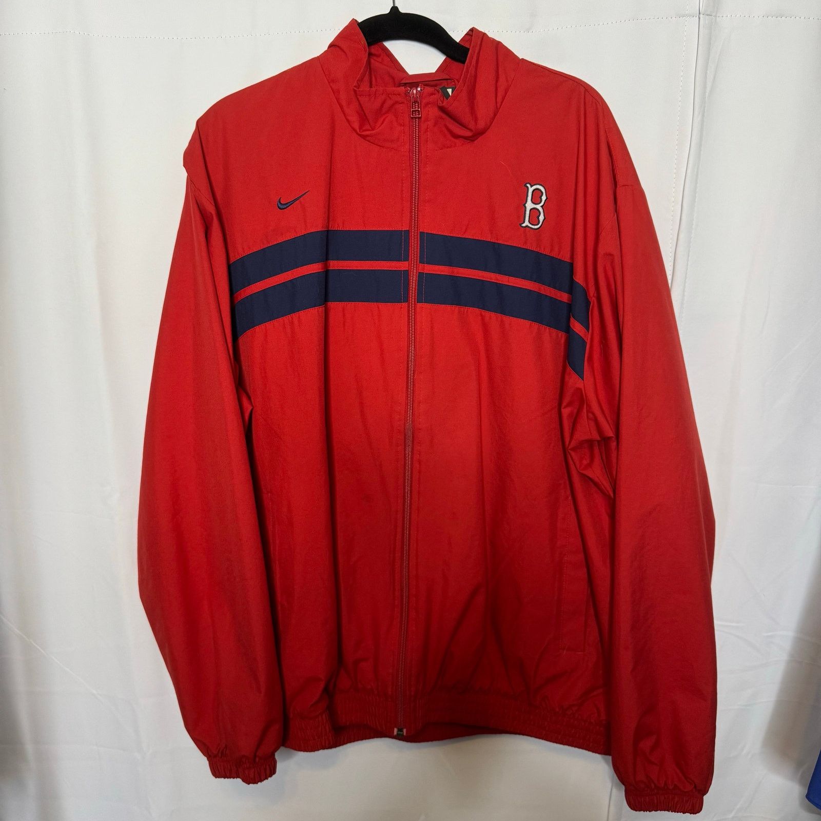 Nike Nike Boston Red Sox MLB Jacket XL Vintage 2000s Windbreaker Size US XL / EU 56 / 4 - 2 Thumbnail