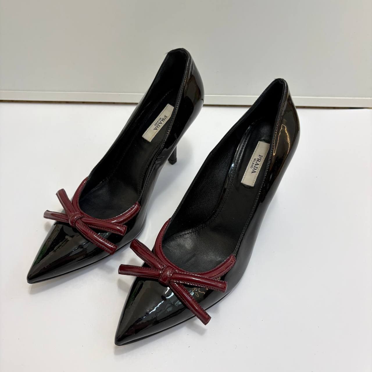 Prada Prada Patent Leather Heels Size US 7 / IT 37 - 1 Thumbnail