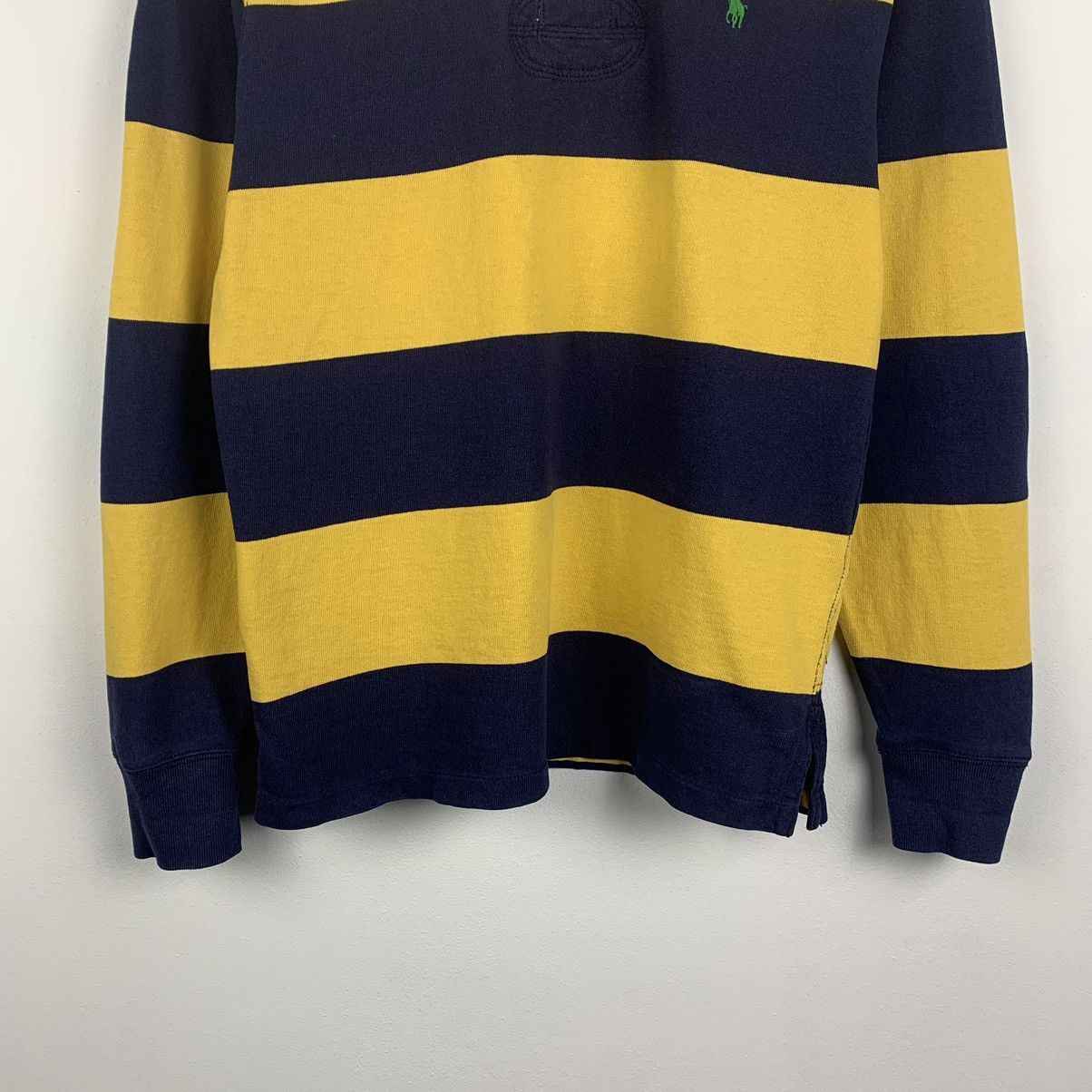 Polo Ralph Lauren Vintage Y2K Polo Ralph Lauren Striped Rugby Shirt Custom Fit Size US S / EU 44-46 / 1 - 3 Thumbnail
