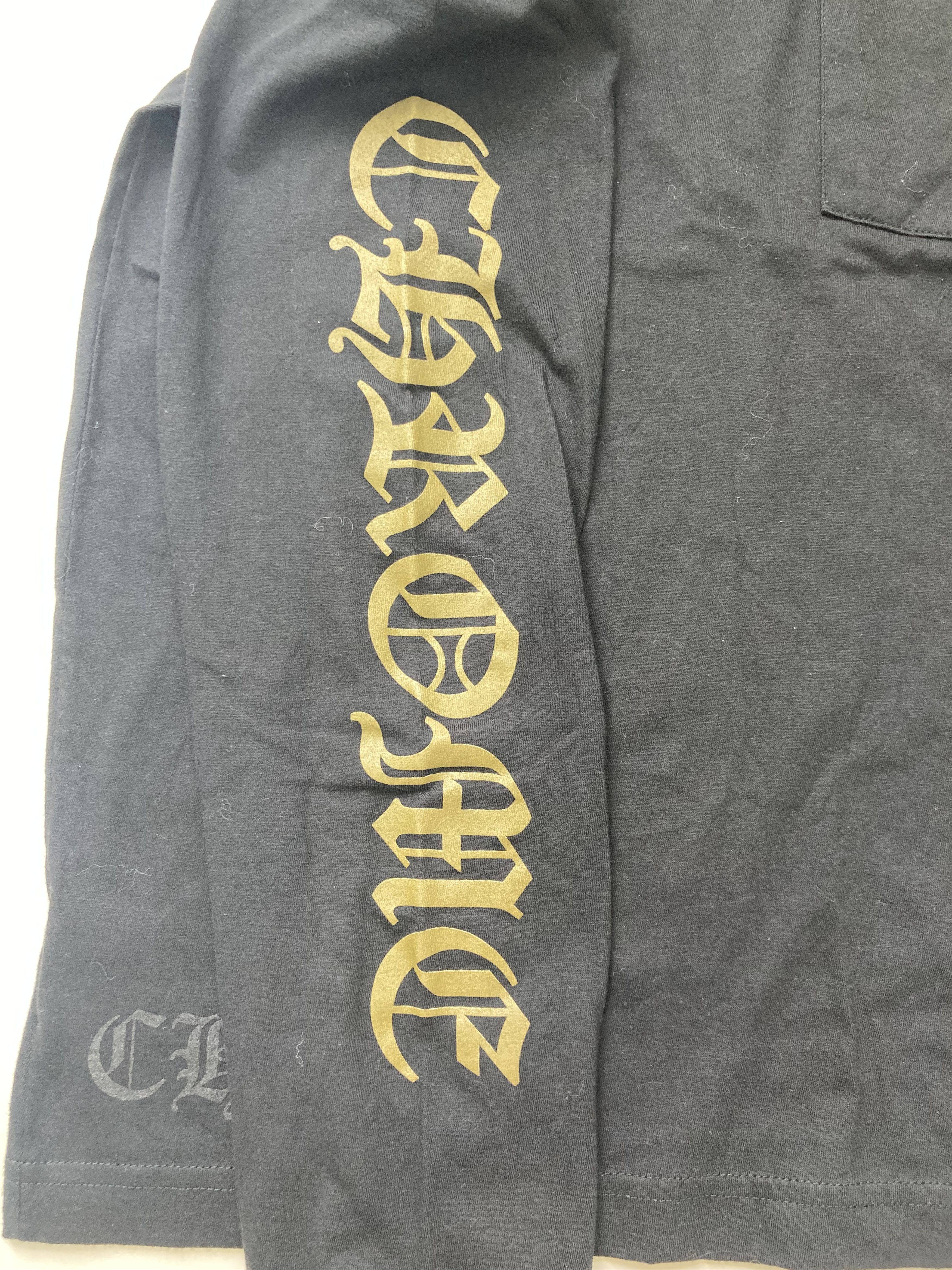 Chrome Hearts Chrome Hearts Gold Script Neck Pocket Long Sleeve T-Shirt Size US S / EU 44-46 / 1 - 8 Thumbnail