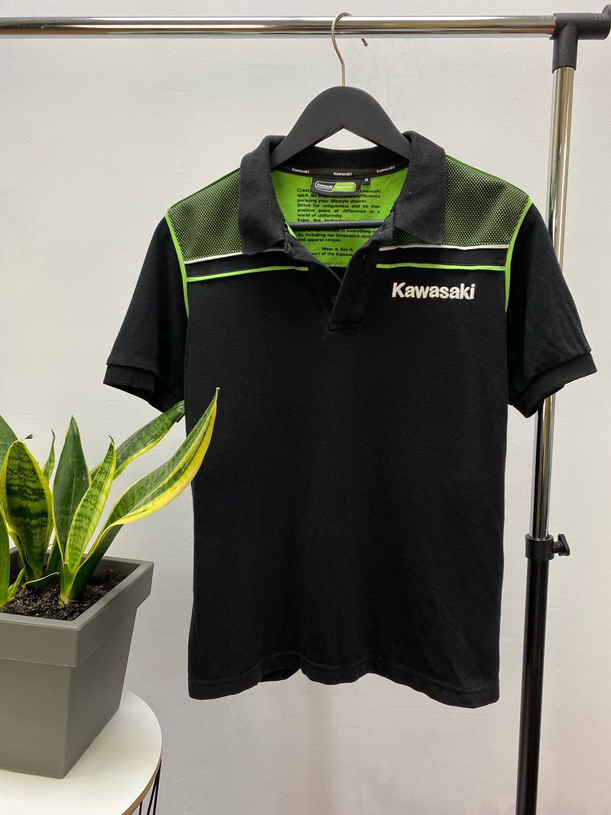 NASCAR Kawasaki Vintage Rare Polo Racing Polo T shirt Size US M / EU 48-50 / 2 - 2 Thumbnail