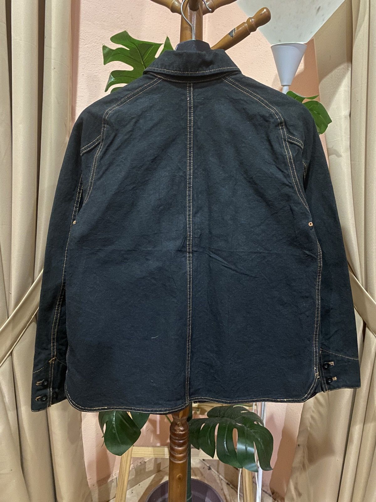 United Arrows United Arrows Pink Label Black Contrast Stitch Utility Jacke Size US S / EU 44-46 / 1 - 8 Thumbnail