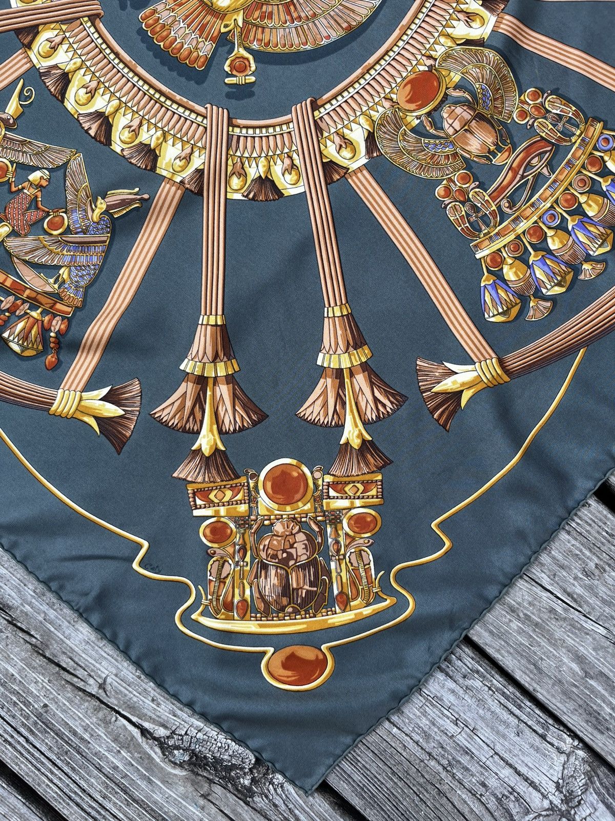 Hermes Vintage Hermes Ancient Egypt Silk Scarf Size ONE SIZE - 4 Thumbnail