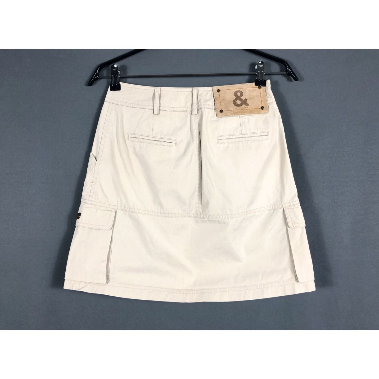 Dolce & Gabbana Dolce&Gabbana Cargo Skirt Cotton Beige Women Size 38 Skirt Short Pockets Logo Casual Style 90s? Size 26" / US 2 / IT 38 - 4 Thumbnail