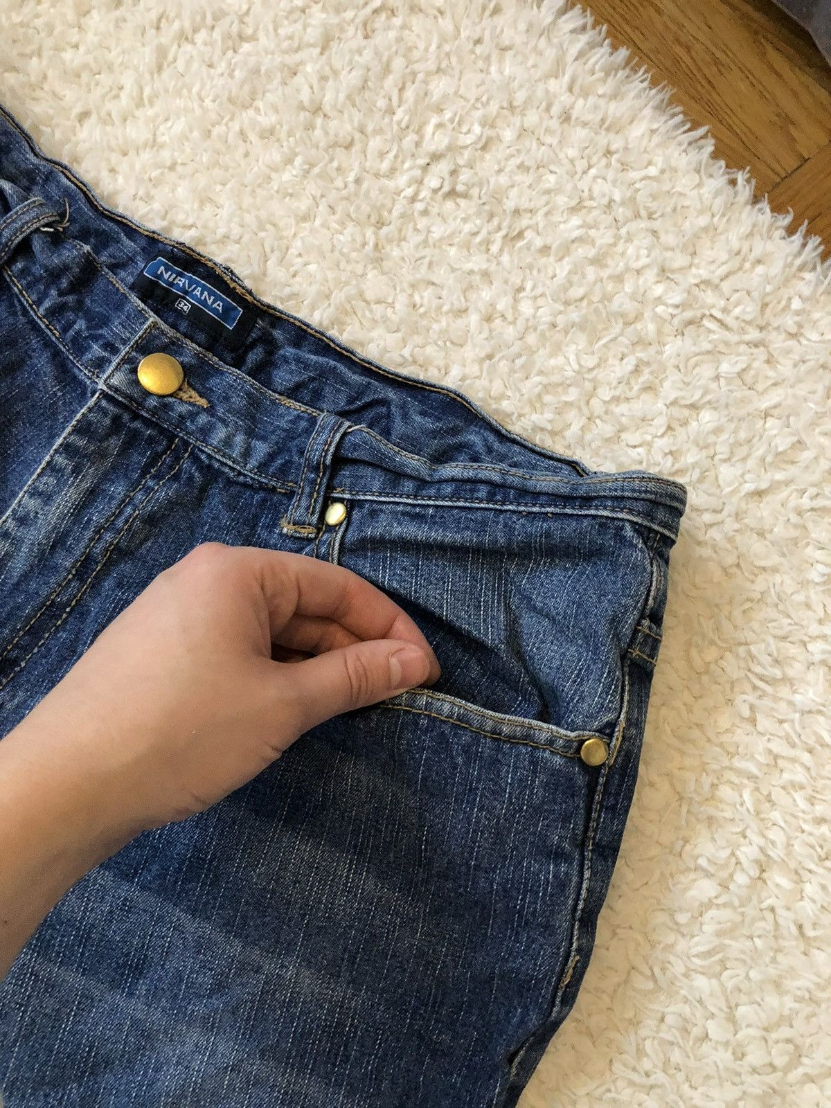 Nirvana × Vintage Pants Nirvana Dragon Vintage 90’s Jeans Size US 34 / EU 50 - 4 Thumbnail