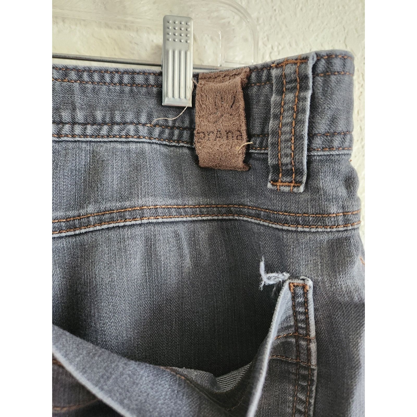 Prana Prana Bridger Men's Slim Fit Stretch Dark Gray Jeans 36WX30L Size US 36 / EU 52 - 4 Thumbnail