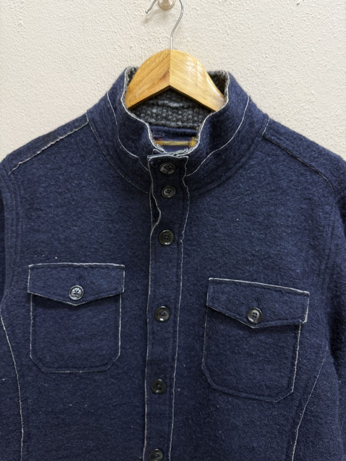 GAS Man Gas Mohair Chekered Lined Jacket Size US S / EU 44-46 / 1 - 18 Thumbnail