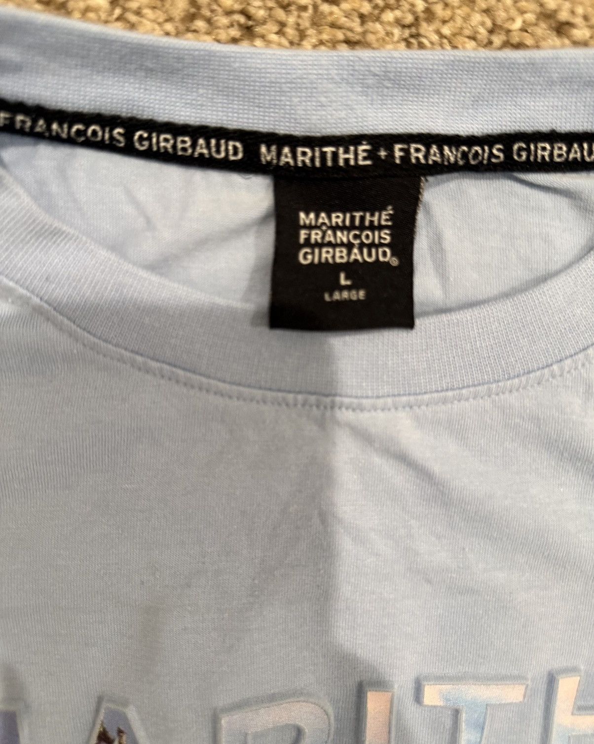 Marithe + Francois Girbaud Marithé + François Girbaud Baby Blue Tee Size US L / EU 52-54 / 3 - 2 Thumbnail