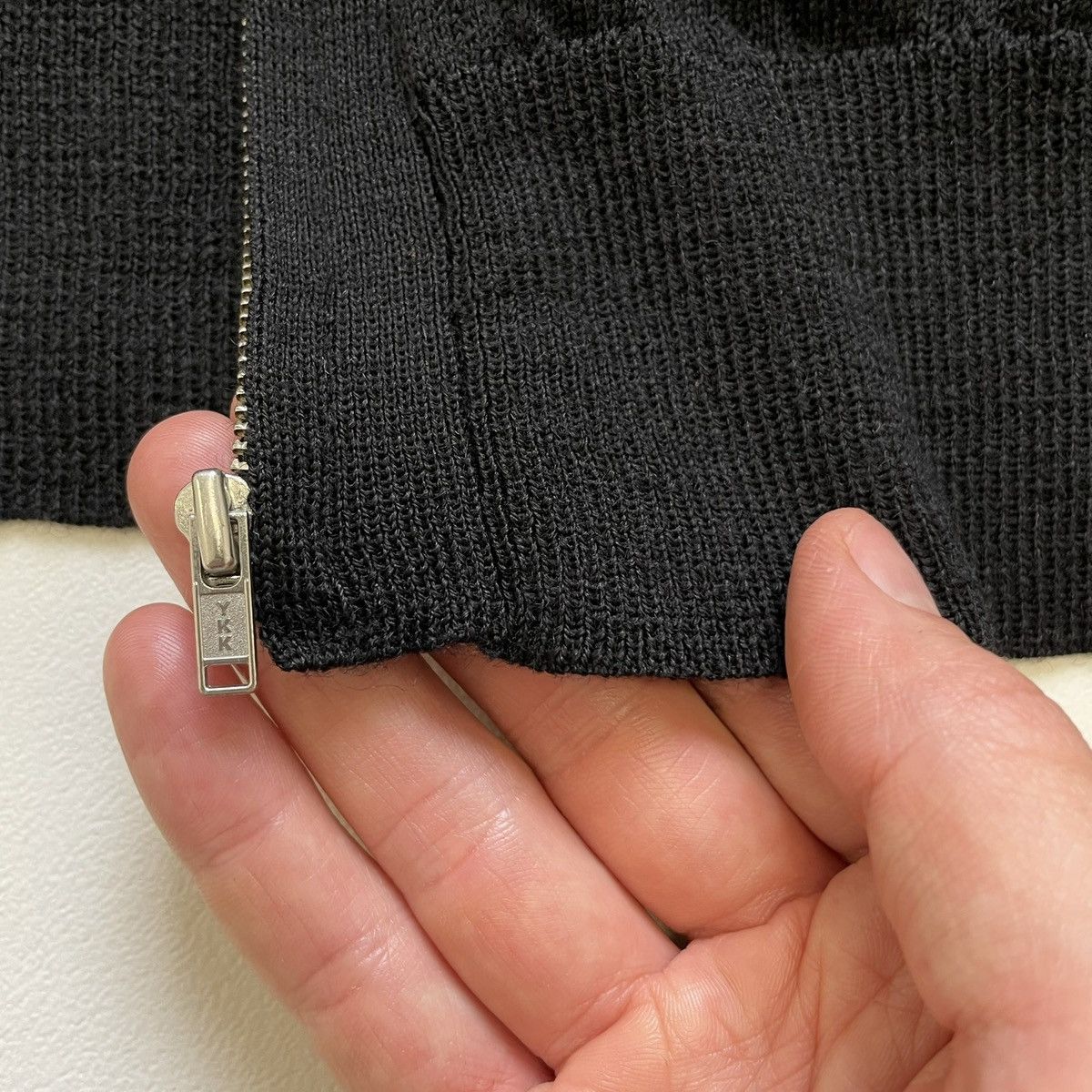 Comme des Garcons Black Wool Zip Front Cardigan Size US M / EU 48-50 / 2 - 13 Thumbnail