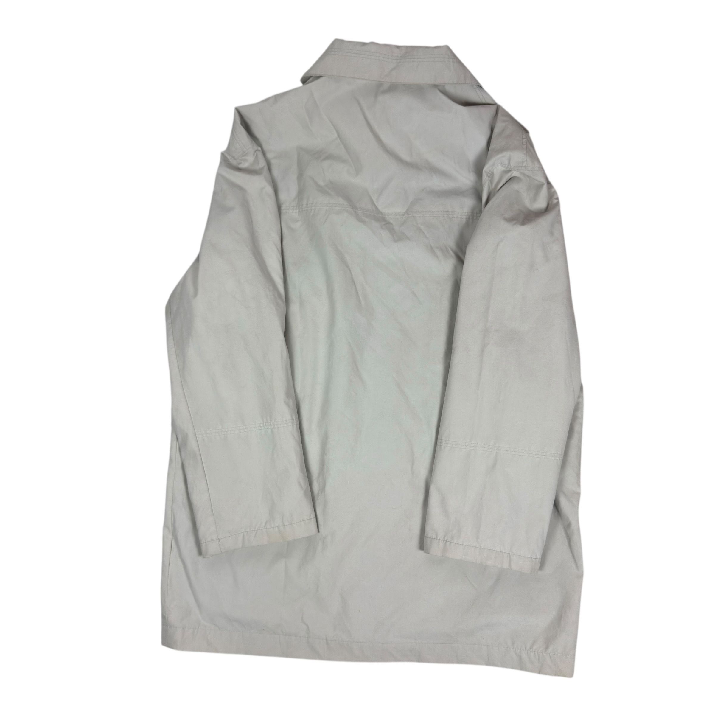 Vintage × Yves Saint Laurent Yves Saint Laurent Men Gray Pocket Long Sleeve Full Zip Coat Size US XL / EU 56 / 4 - 10 Thumbnail