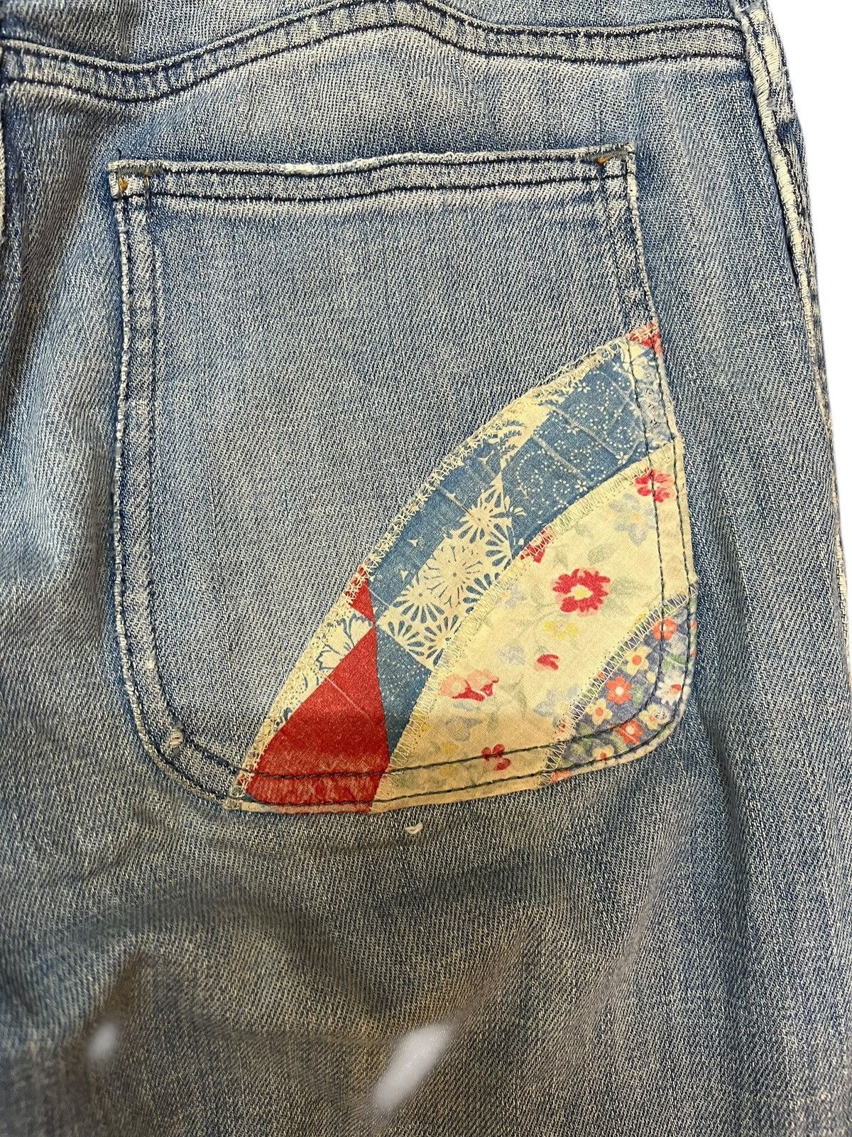 Polo Ralph Lauren × RRL Ralph Lauren × Ralph Lauren Vintage Polo Ralph Lauren Flare Mural Denim Size US 28 / EU 44 - 9 Thumbnail