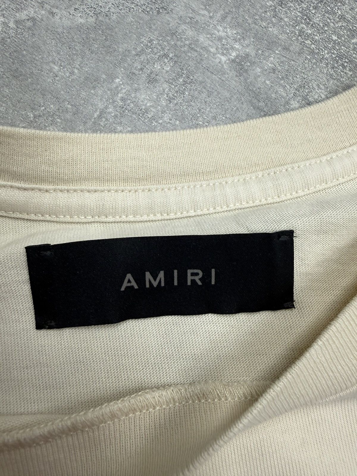 Amiri MA Logo Cropped Tee Alabaster. bnwt. rrp £340.00 Size XS / US 0-2 / IT 36-38 - 5 Thumbnail