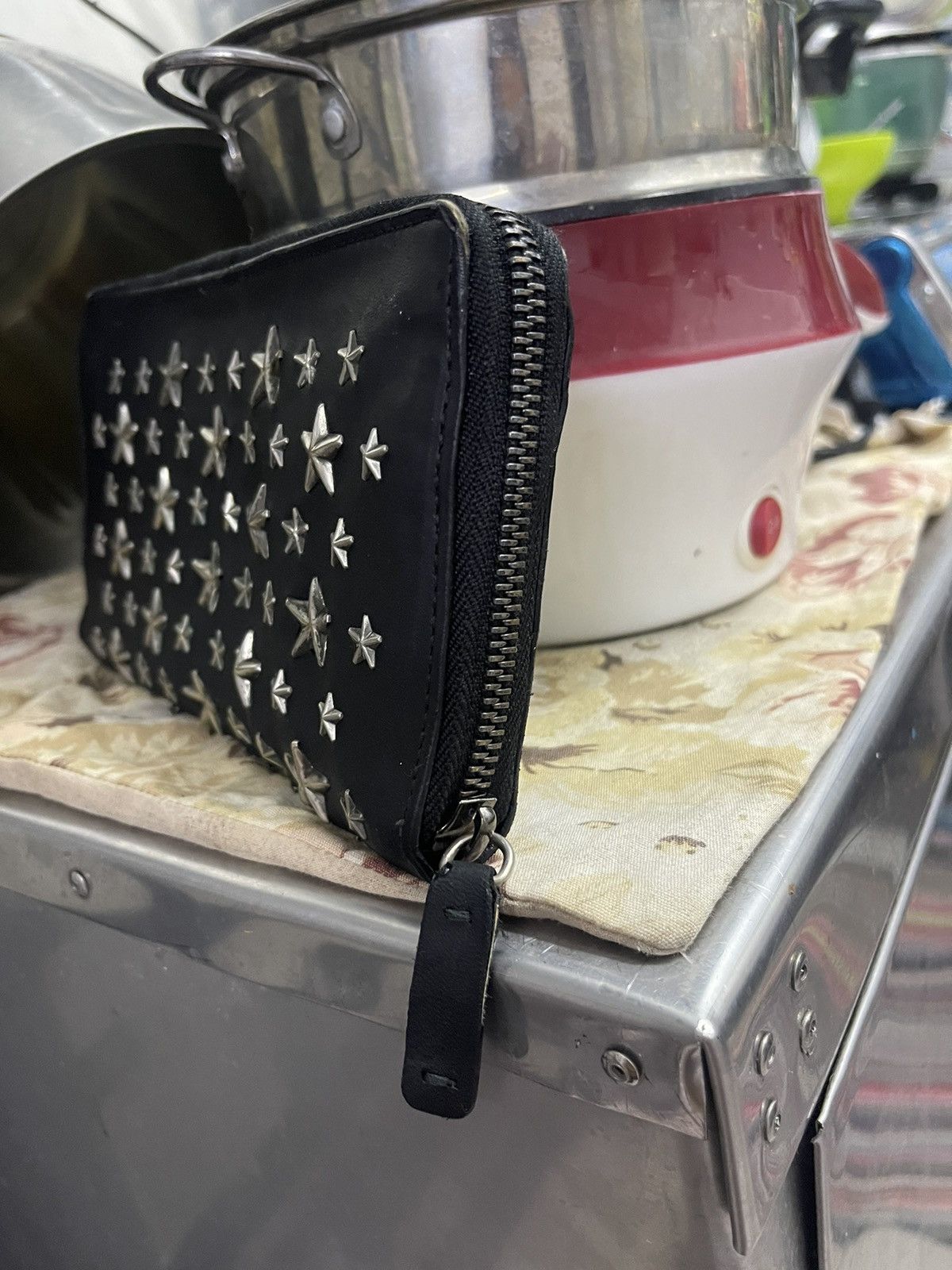 Jimmy Choo Vtg Jimmy Choo Studded Leather Wallet Size ONE SIZE - 5 Thumbnail