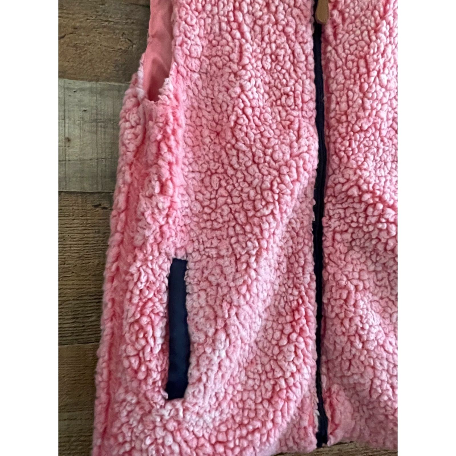 Pinko SIMPLY SOUTHERN Vest Womens Lined Sherpa Pink Small Preppy Zip Full Zip Vest Size S / US 4 / IT 40 - 2 Thumbnail