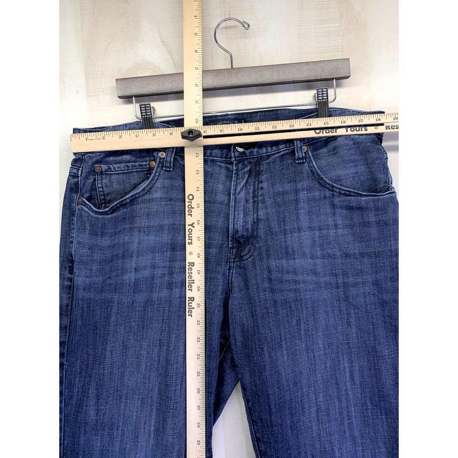 Lucky Brand VINTAGE Lucky Brand Jeans Mens 38x34 Straight Denim Blue 5-Pocket Design-4538 Size US 38 / EU 54 - 2 Thumbnail