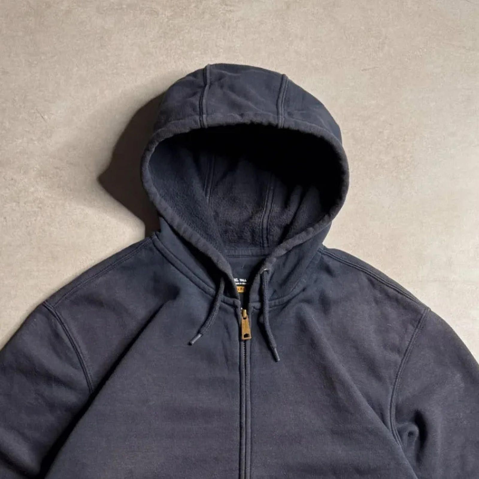 Carhartt Vintage Carhartt Navy Tall Hoodie - XXL Size US XXL / EU 58 / 5 - 3 Thumbnail