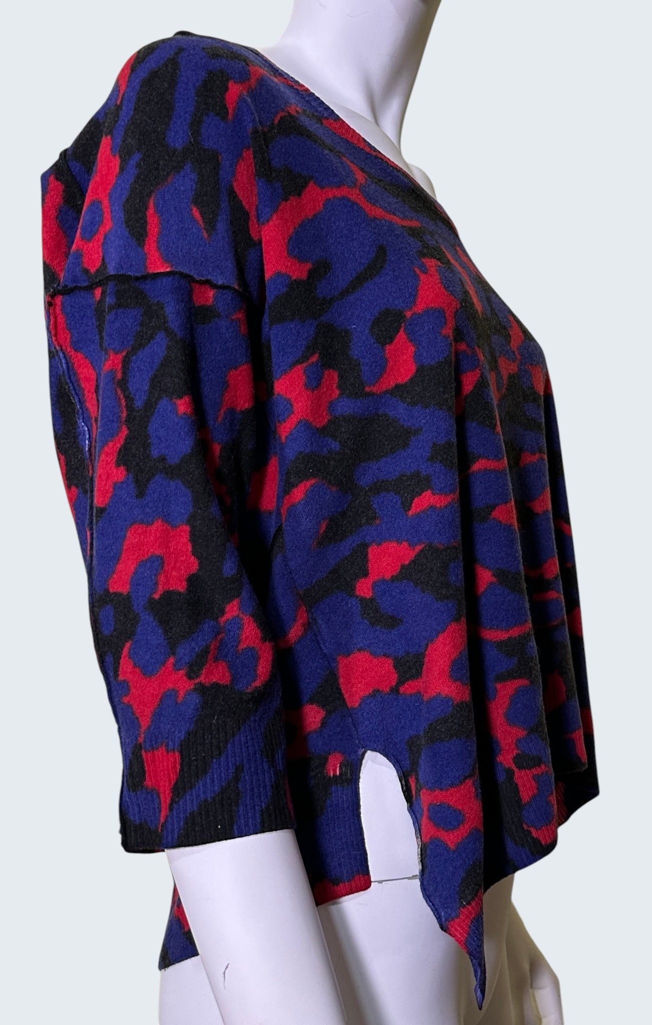 Sonia Rykiel Wool Cropped Sweater Size L / US 10 / IT 46 - 2 Thumbnail