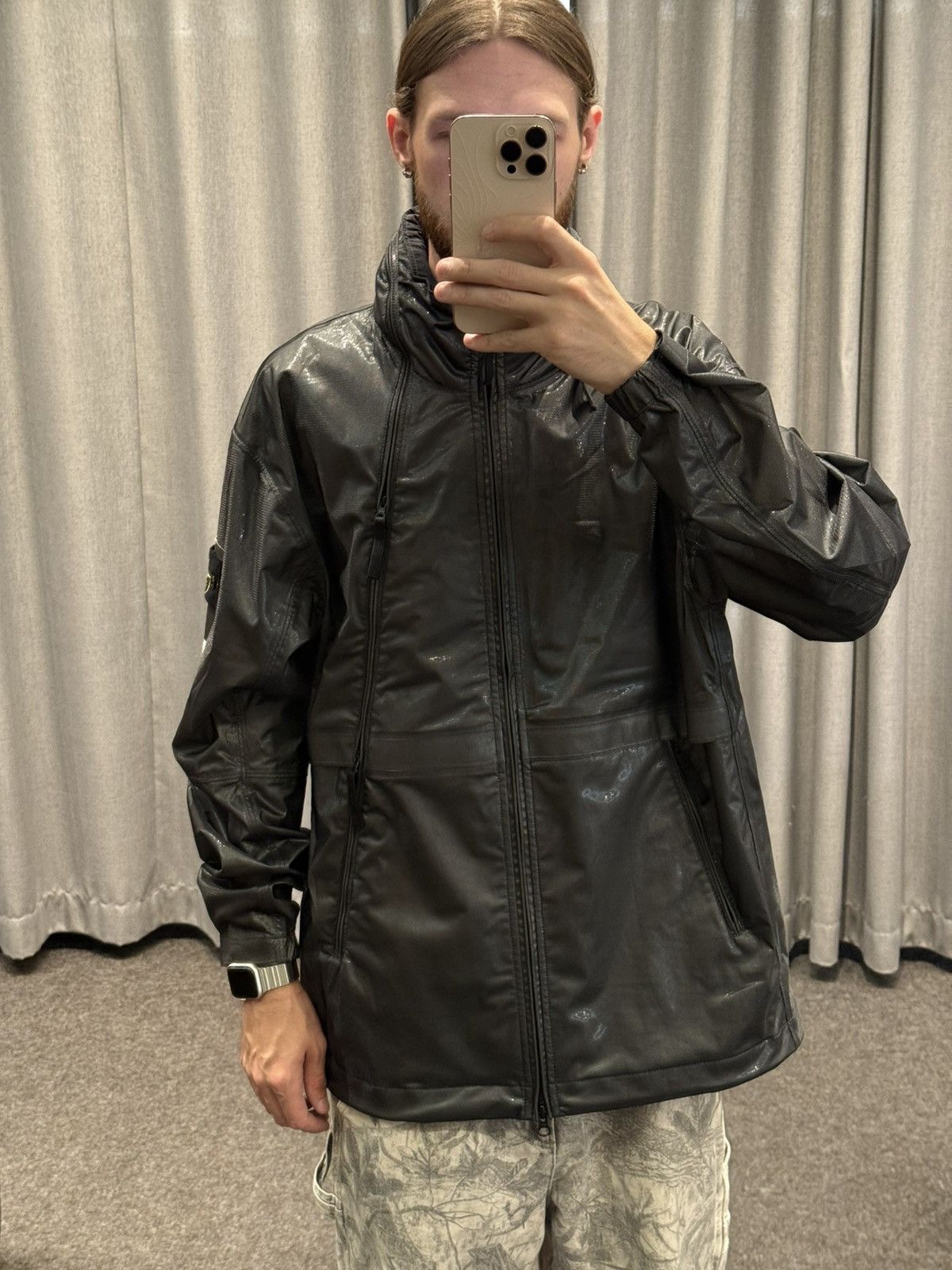 Stone Island 💎Stone Island 💎 Metallic Run Proof Nylon Jacket (XL) 💥 Size US XL / EU 56 / 4 - 15 Thumbnail