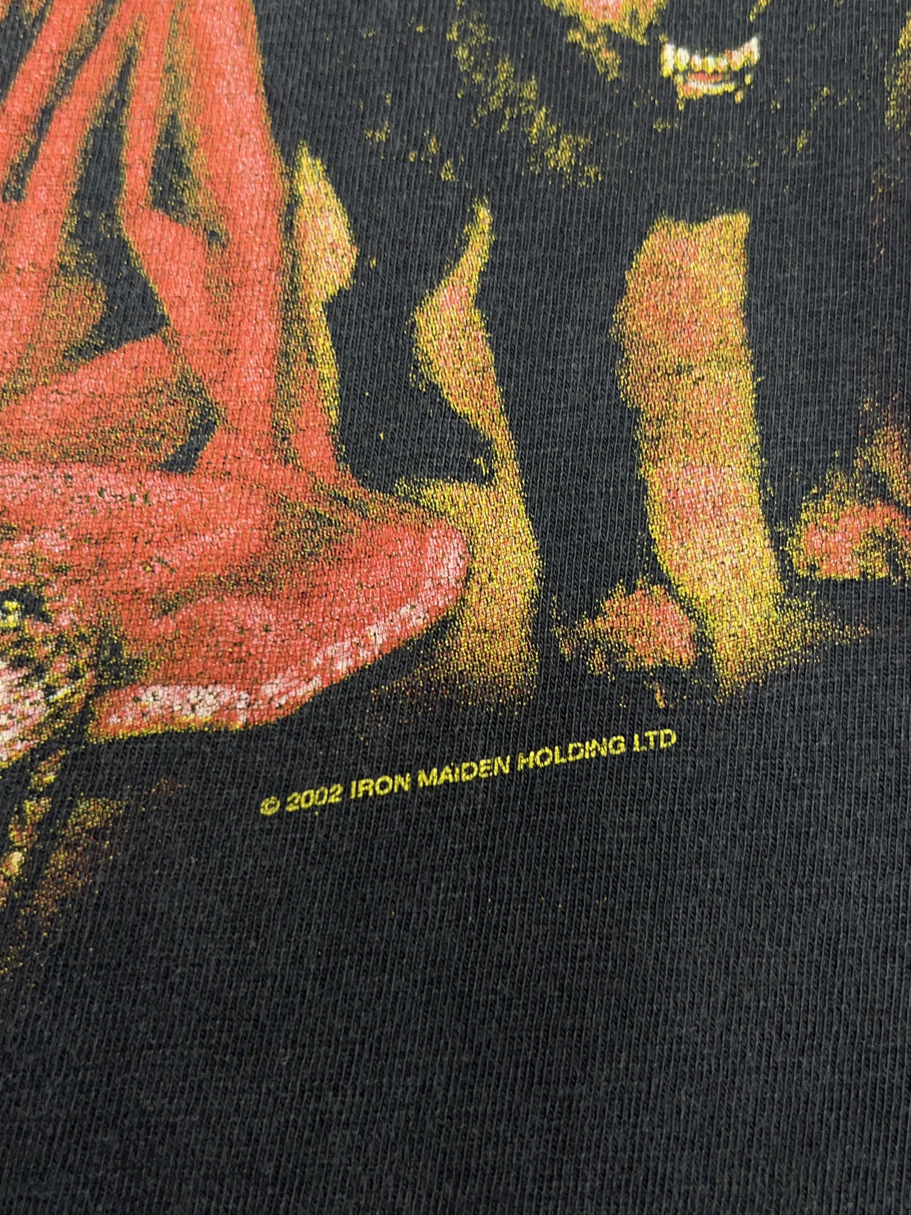Vintage IRON MAIDEN 2002 Rock Band T Shirt Tee Big Logo Mens Size US XL / EU 56 / 4 - 3 Thumbnail