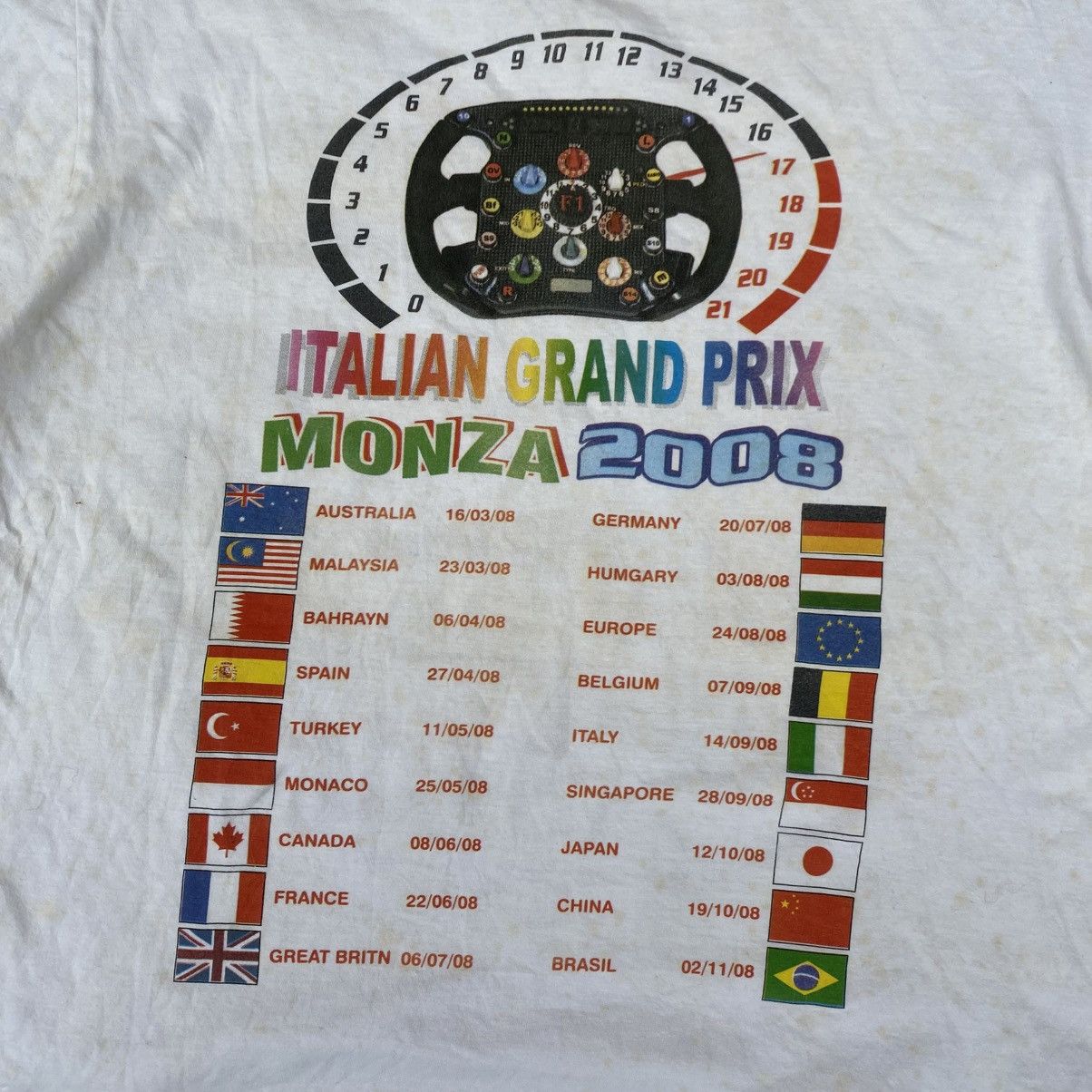 Sports Specialties Vintage Y2K Italian Grand Prix Monza Park 2008 Shirt. #F6 Size US L / EU 52-54 / 3 - 5 Thumbnail
