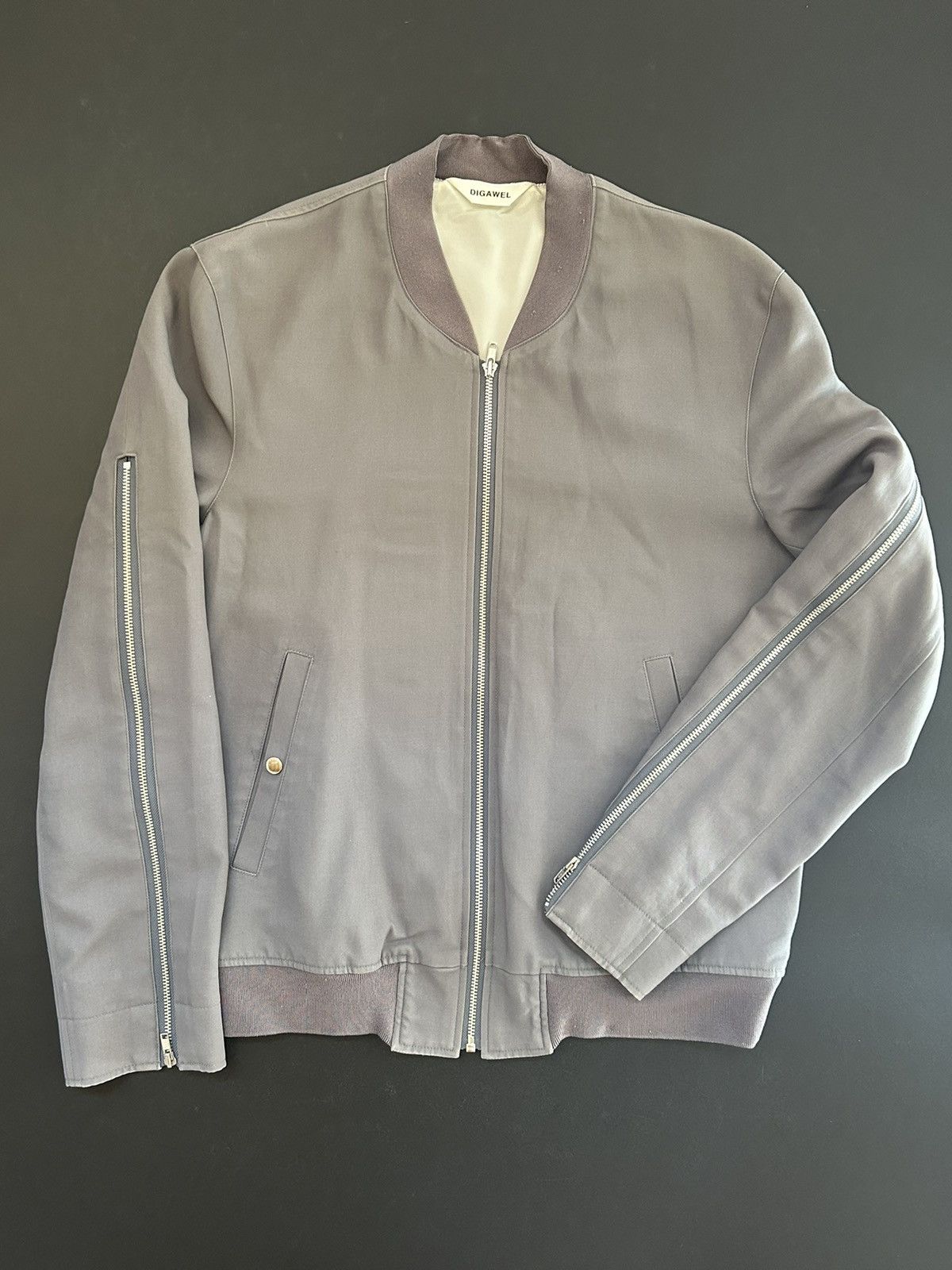 DIGAWEL Gray Digawel Bomber Jacket Size US M / EU 48-50 / 2 - 1 Thumbnail