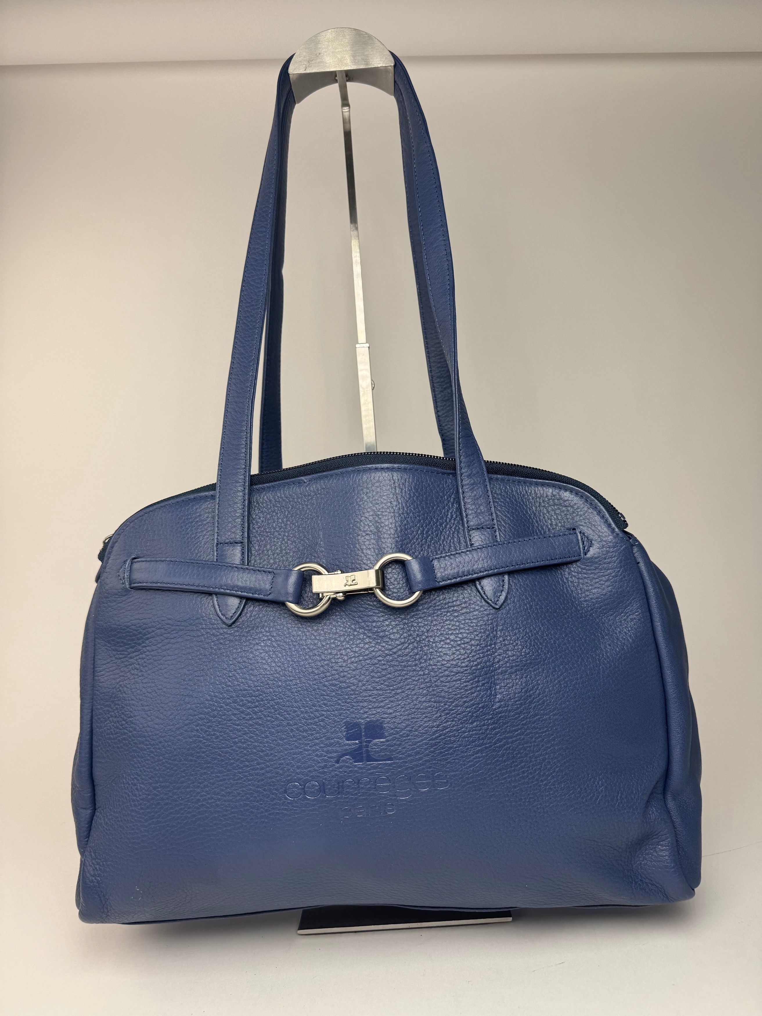 Vintage Leather bag blue