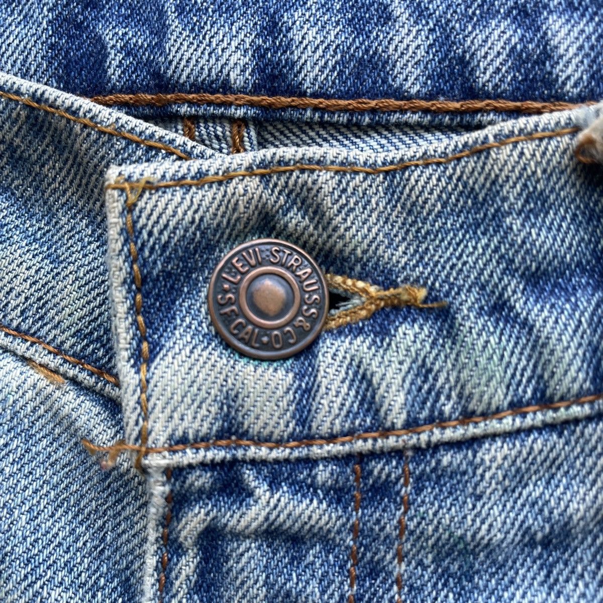 Levi's Vintage Clothing W30x35💥 Vintage Levi’s Rusty Wash Faded Jeans Denim Pants Size US 30 / EU 46 - 7 Thumbnail