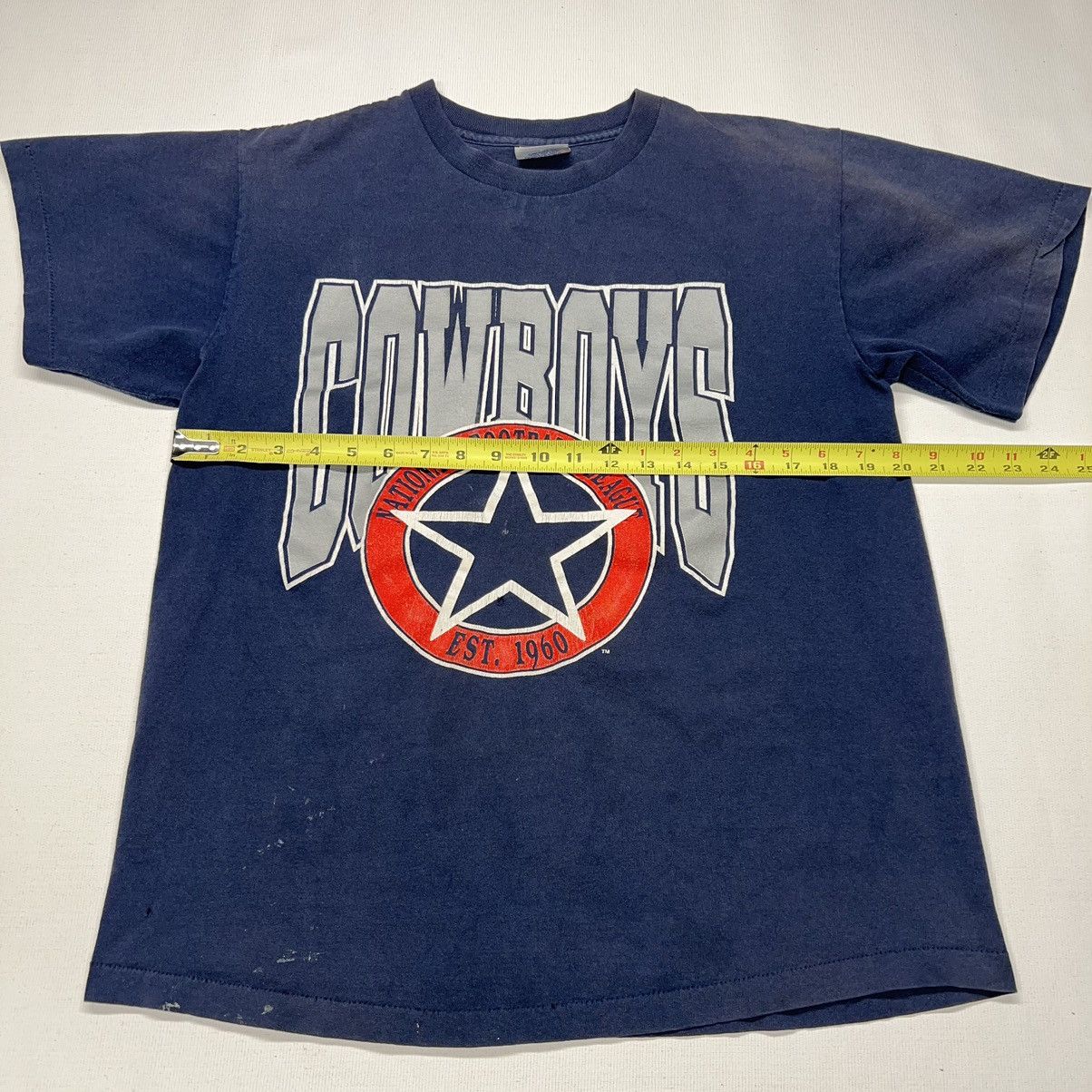NFL × Vintage VTG Dallas Cowboys Tee Shirt Blue NFL Football Single Stitch Size US L / EU 52-54 / 3 - 17 Thumbnail