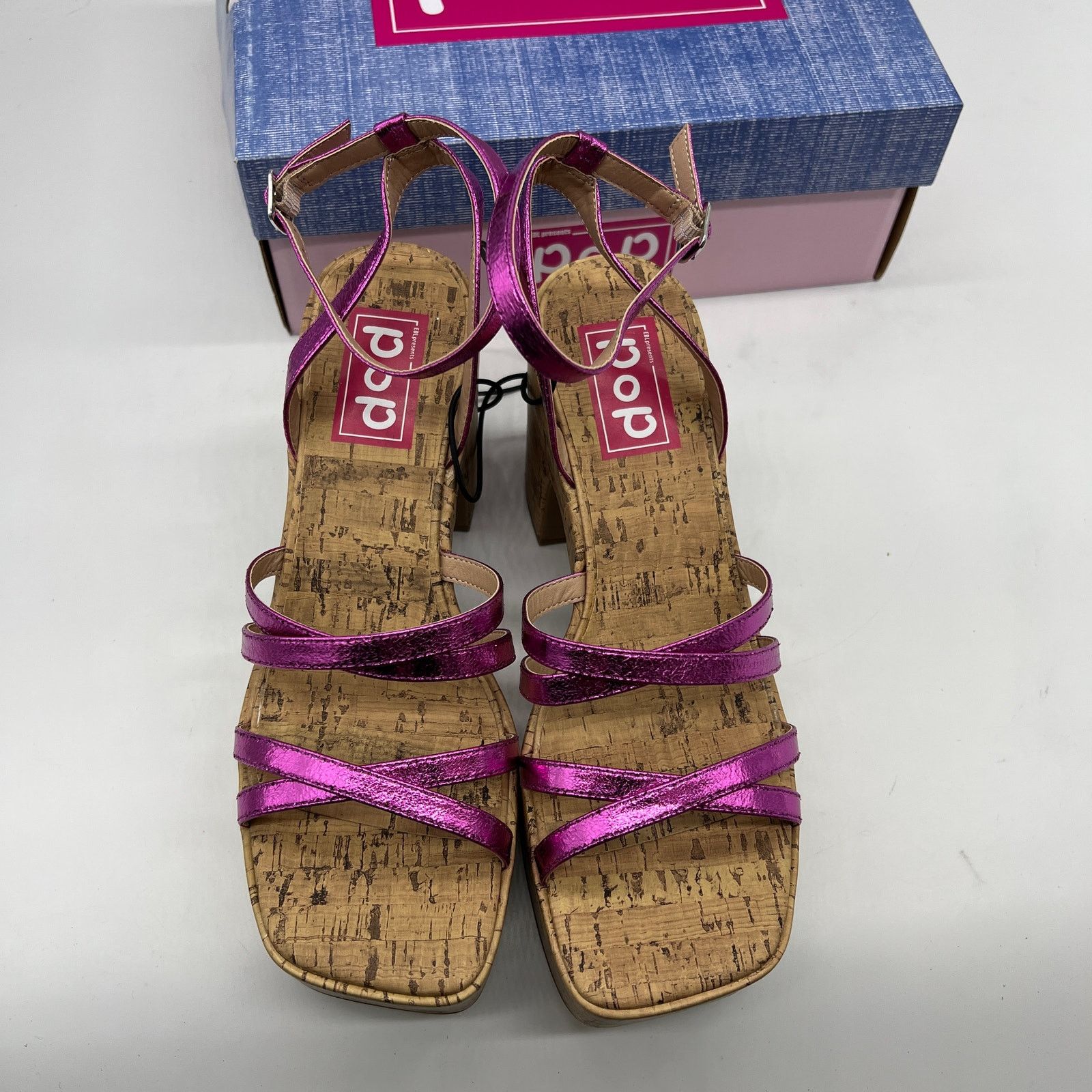 Other Pop Womens Kallie Heeled Sandals Pink Fuschia Multicolor Size US 10 / IT 40 - 5 Thumbnail