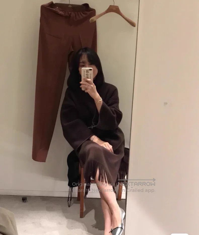 Hermes Hermes Cashmere Fringe Dress Coat Size XXS / US 00 / IT 34 - 2 Thumbnail