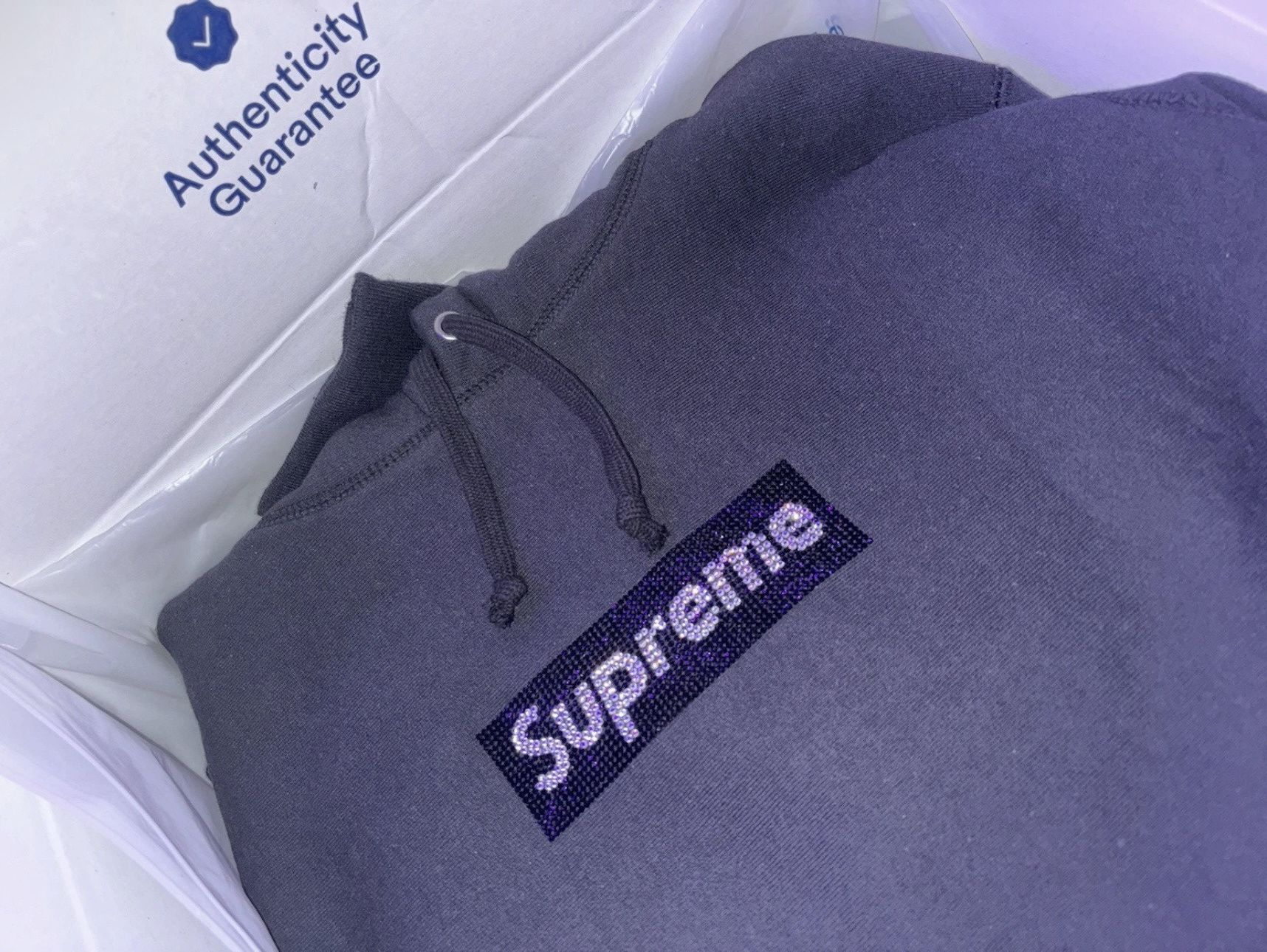 Supreme × Swarovski Supreme x Swarvonski Box Logo Hoodie FW19 Size US M / EU 48-50 / 2 - 2 Thumbnail