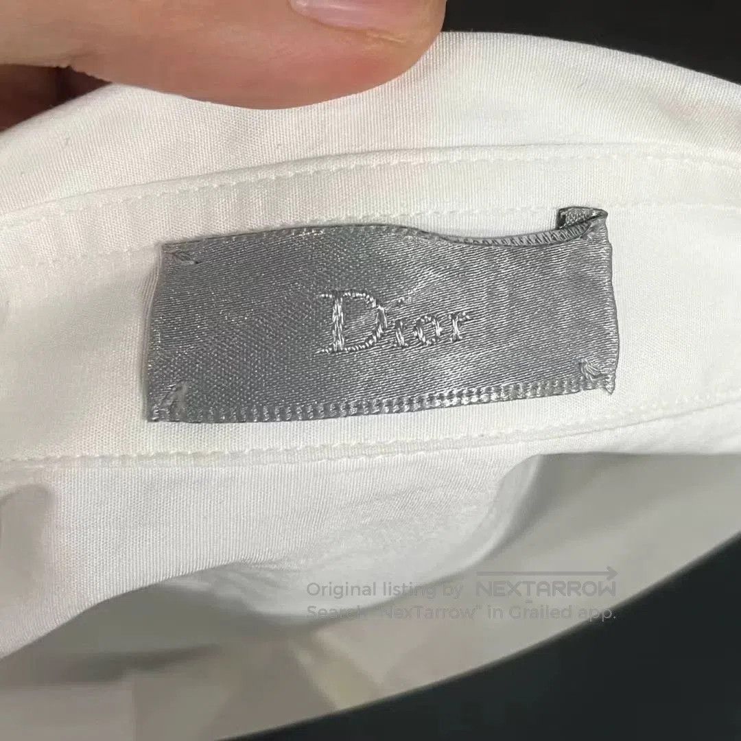 Dior Dior White CD Embroidered Shirt. Size US S / EU 44-46 / 1 - 3 Thumbnail