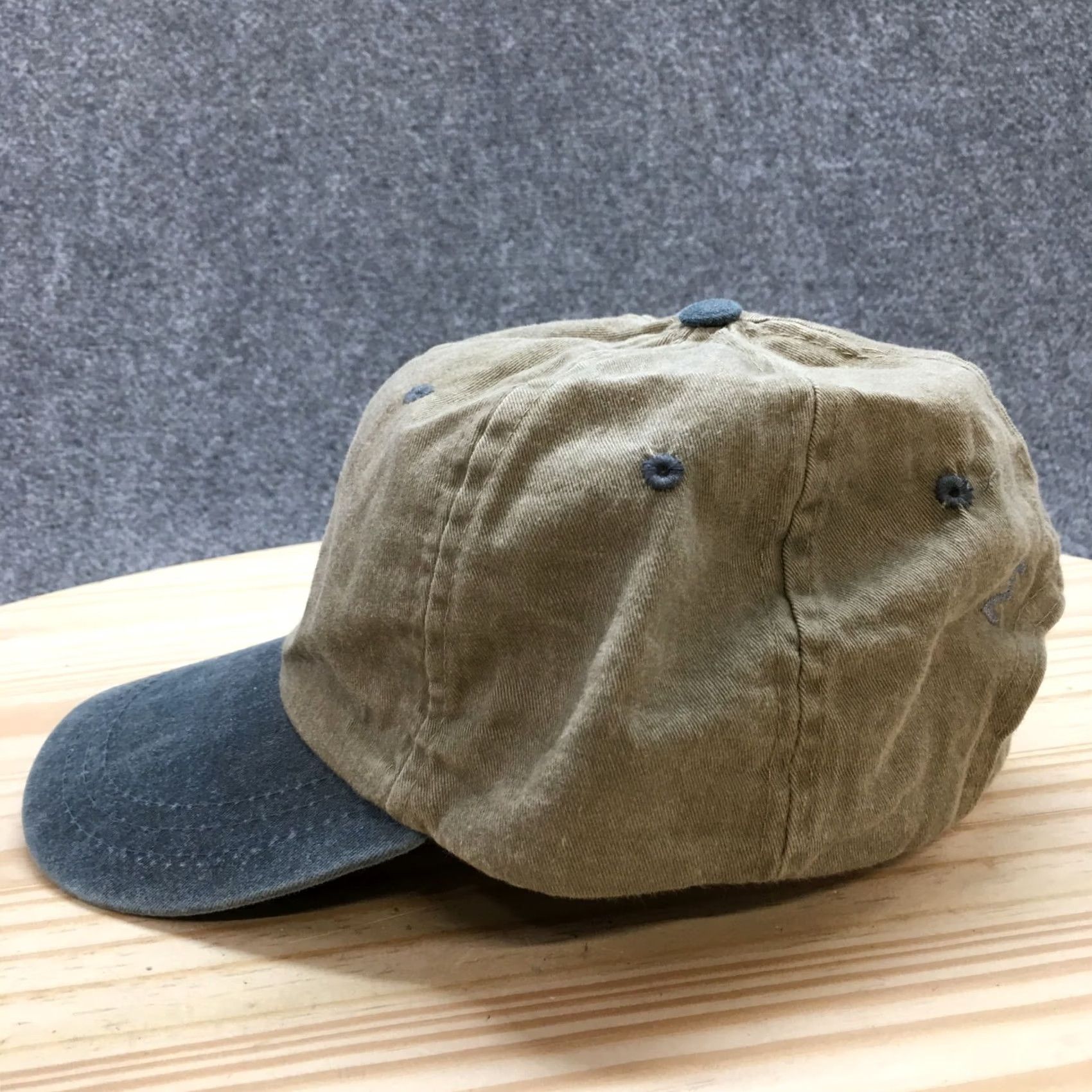 Vintage SCI Baseball Cap Mens Beige One Size Curved Brim Embroidered Logo Size ONE SIZE - 4 Thumbnail