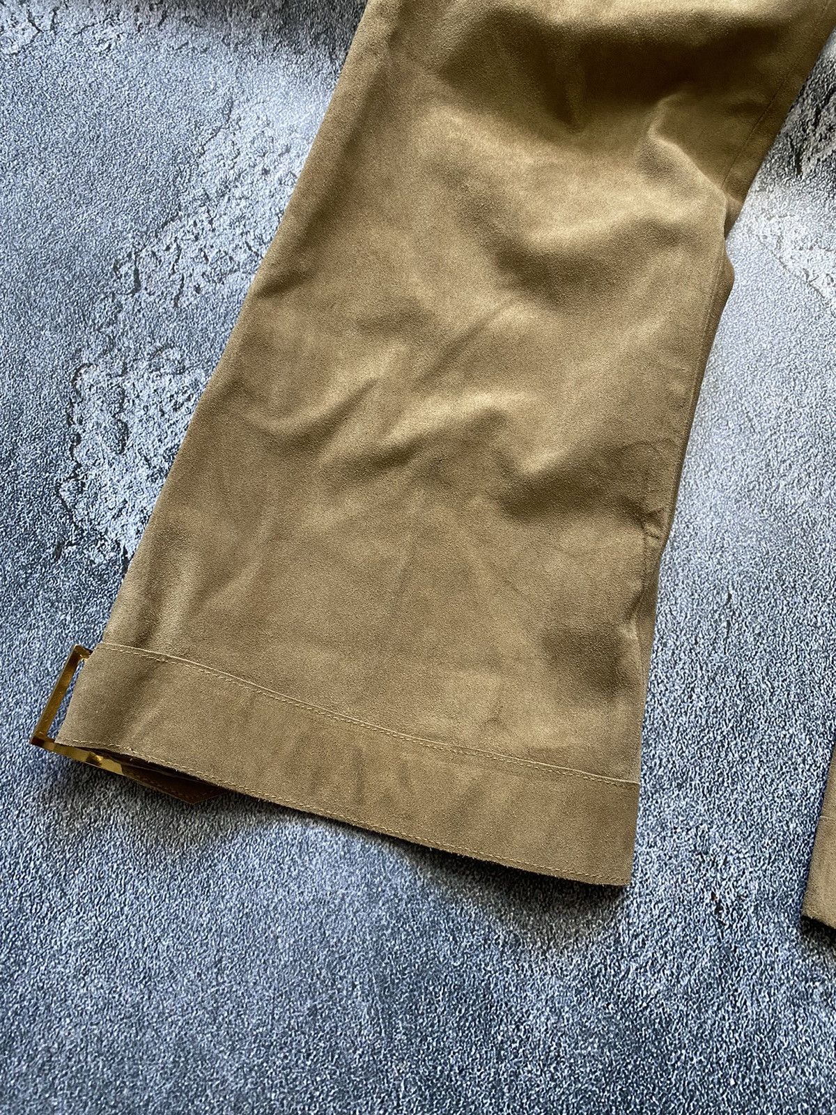 Marni Marni suede leather pelle wide pants Size 28" / US 6 / IT 42 - 3 Thumbnail