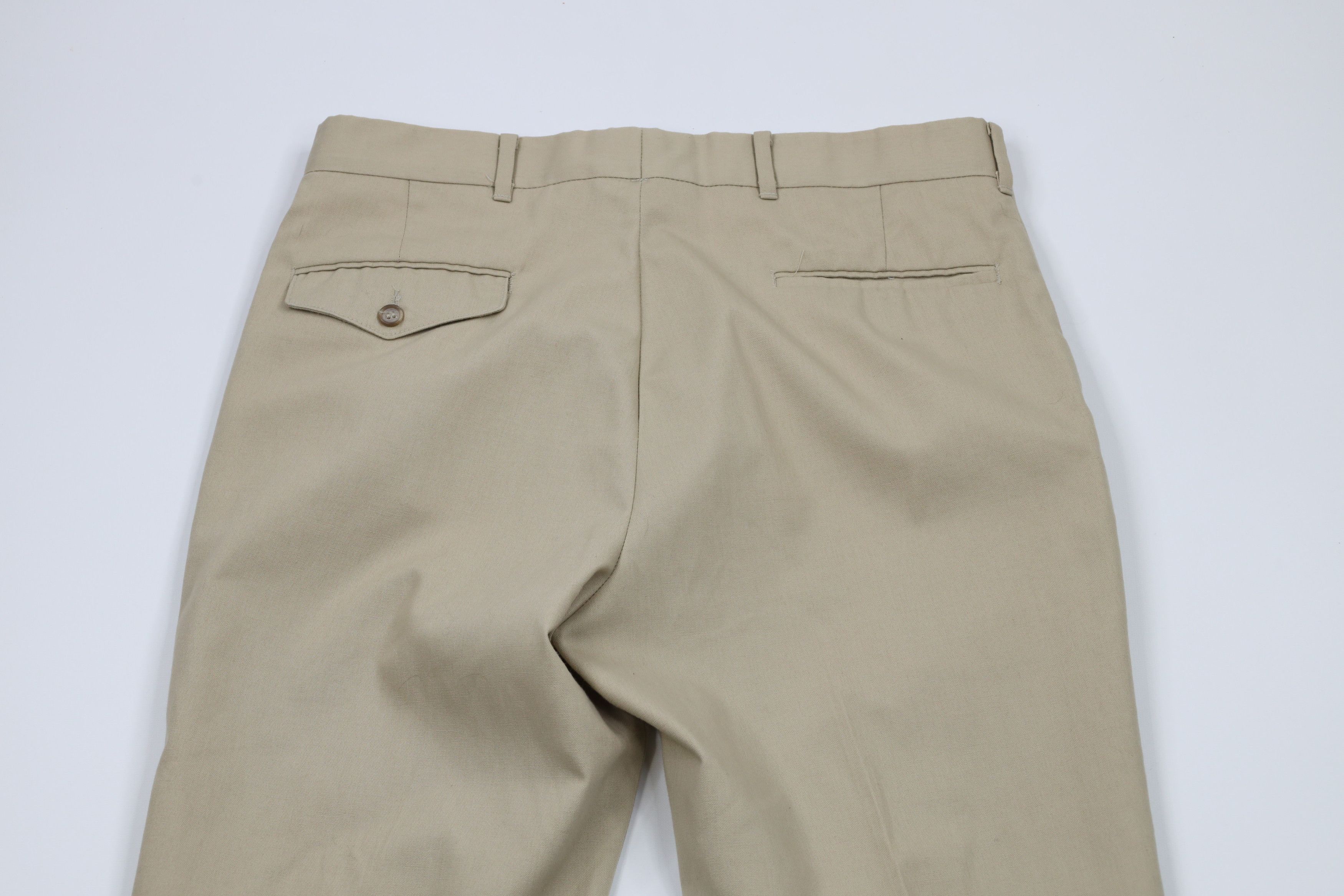 Vintage Vintage 70s Streetwear Wide Leg Chino Pants Trousers Beige Size US 32 / EU 48 - 10 Thumbnail