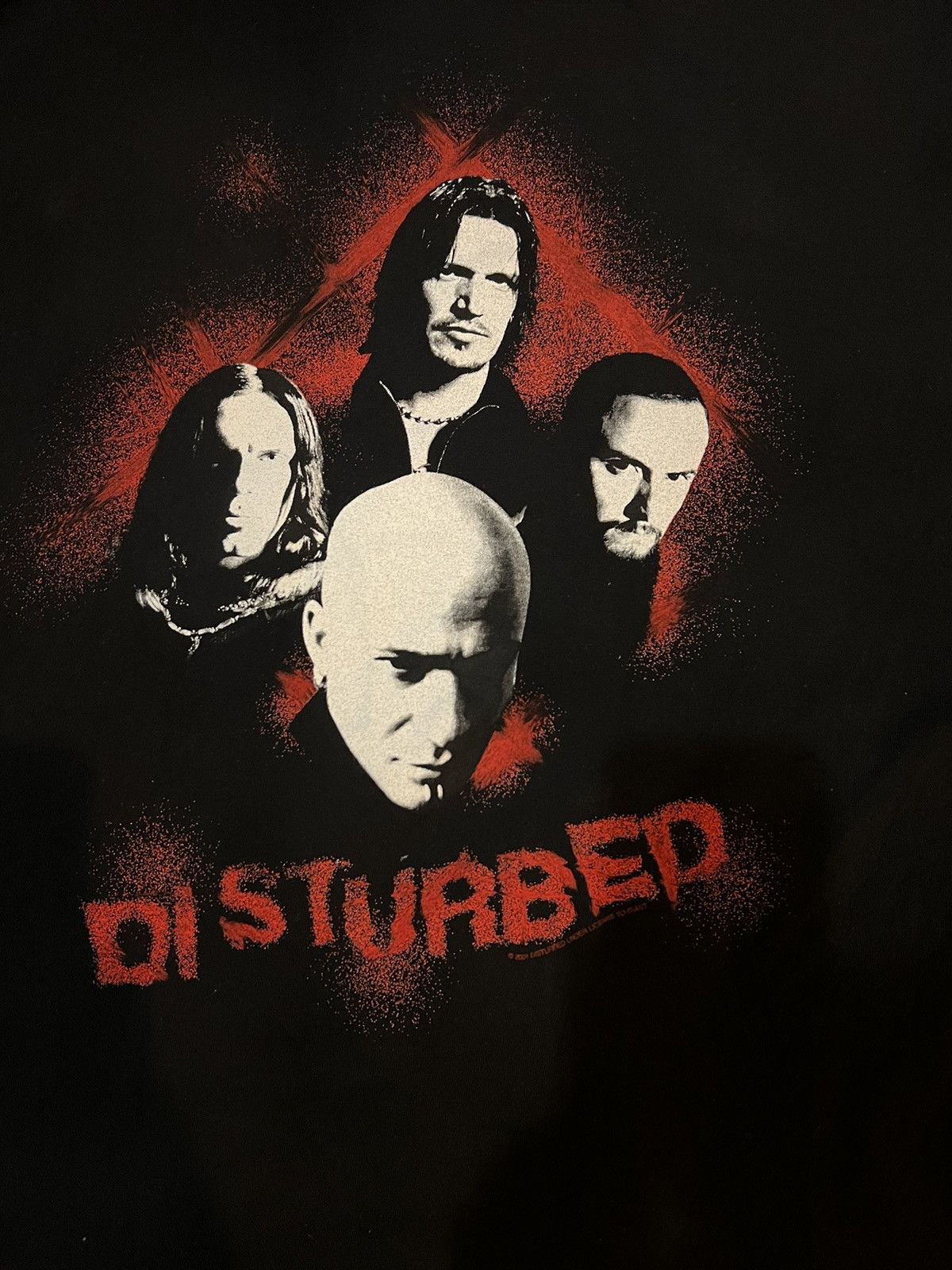 Band Tees × Vintage Vintage Disturbed Band Tee Size US L / EU 52-54 / 3 - 4 Thumbnail