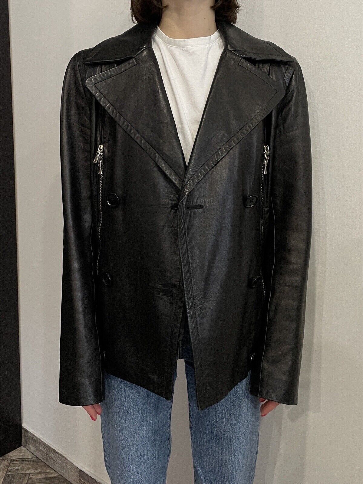 Dolce & Gabbana Dolce & Gabbana Real Leather Biker Jacket Size L / US 10 / IT 46 - 4 Thumbnail