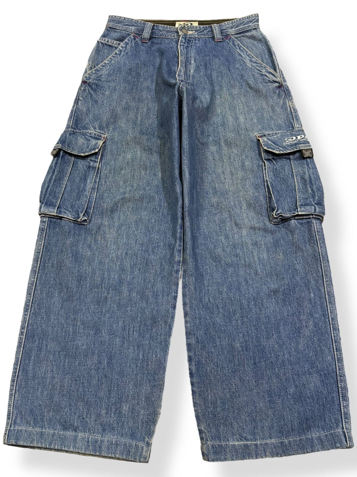 JNCO Vintage Y2K Japanese Brand Piko Baggy Cargo Jeans Size US 29 - 1 Thumbnail