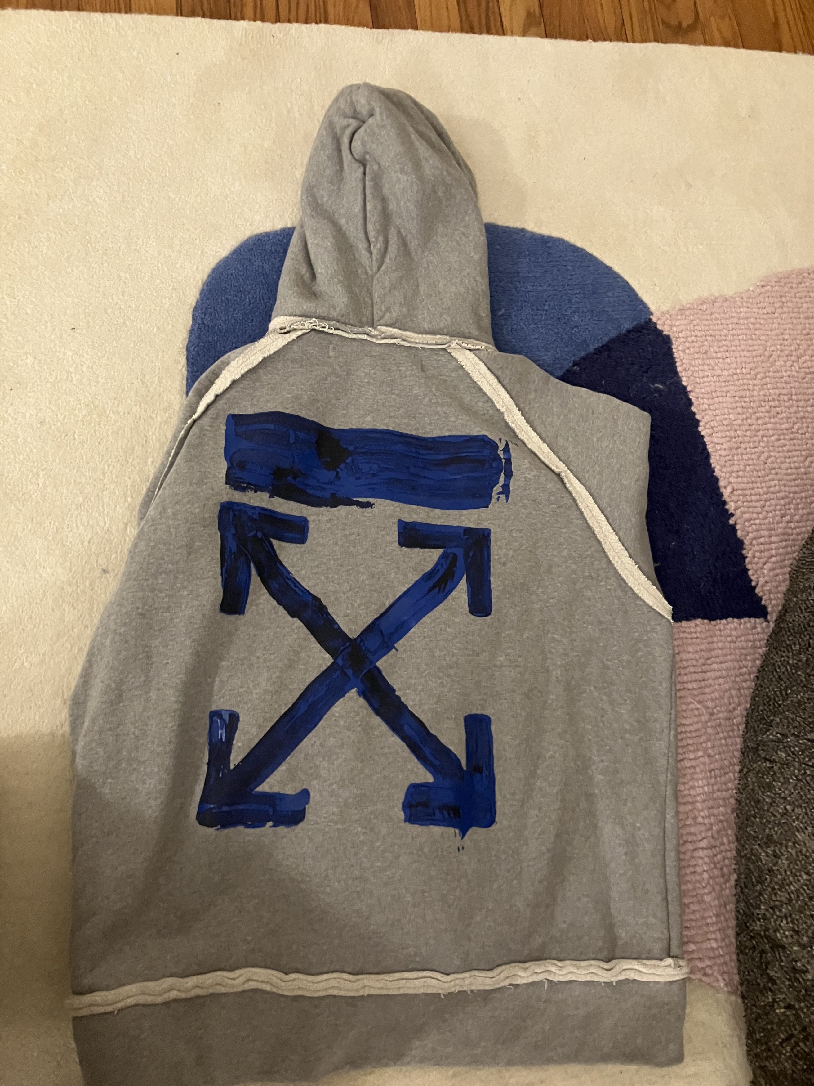 Off-White Off-White gradient arrow hoodie blue/grey Size US S / EU 44-46 / 1 - 2 Thumbnail
