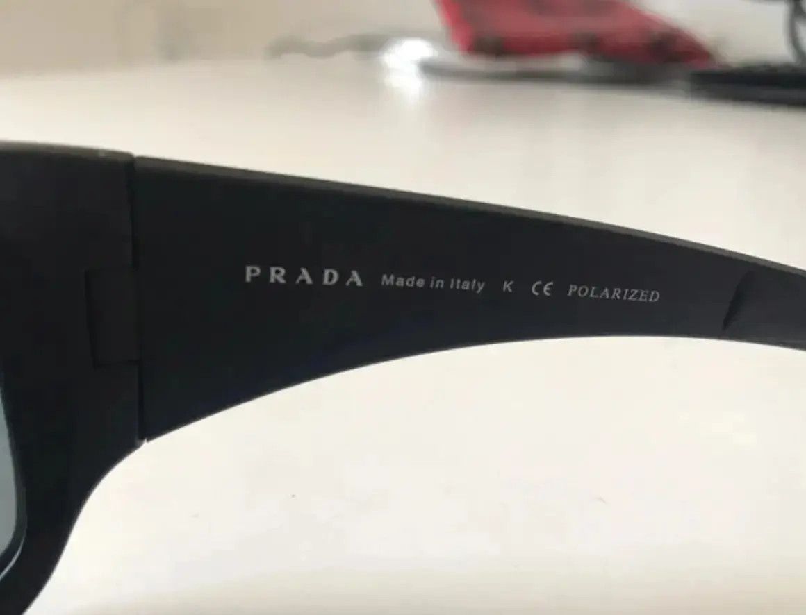 Prada × Vintage PRADA Sunglasses Sport Symbol Wrap Shield Mask RI874 Size ONE SIZE - 3 Thumbnail