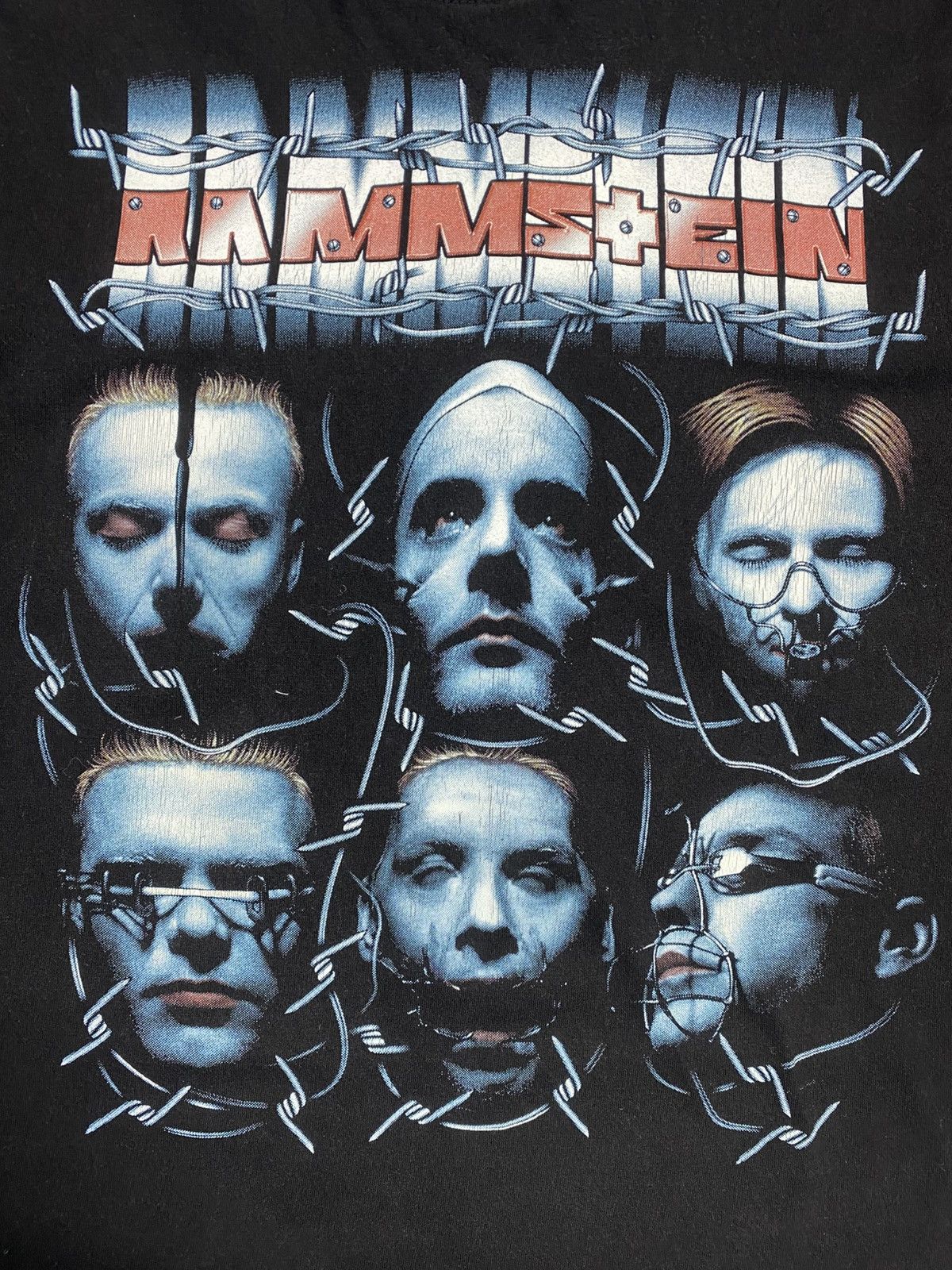 Band Tees Rammstein Double-Sided Graphic Band T-Shirt Vintage Y2K Size US L / EU 52-54 / 3 - 6 Thumbnail