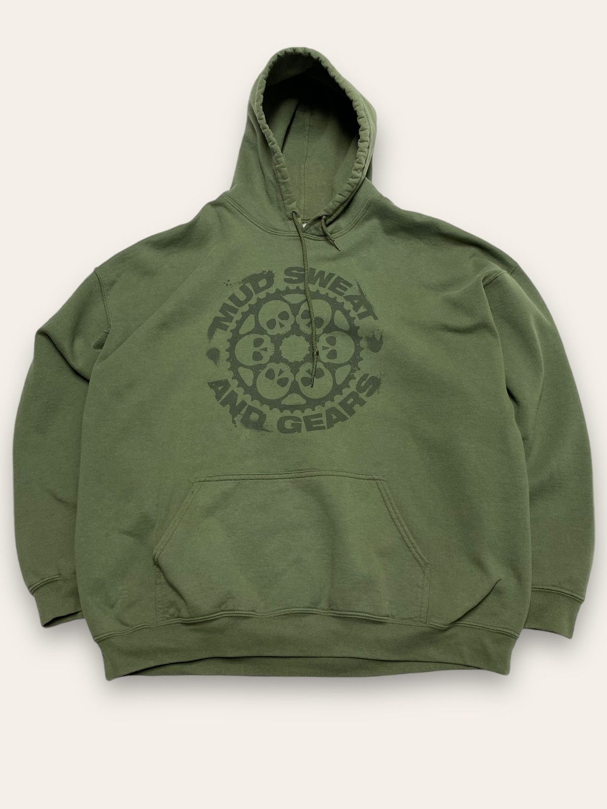Other Vintage MUD SWEAT GEARS Olive Big Logo Oversize Baggy Hoodie Size US XXL / EU 58 / 5 - 1 Thumbnail