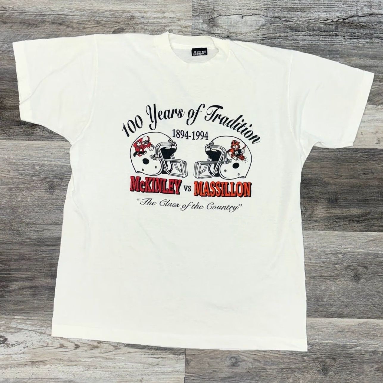 Fruit Of The Loom VINTAGE 1994 Massillon McKinley Ohio High School Football Mens L T-Shirt Size US L / EU 52-54 / 3 - 2 Thumbnail