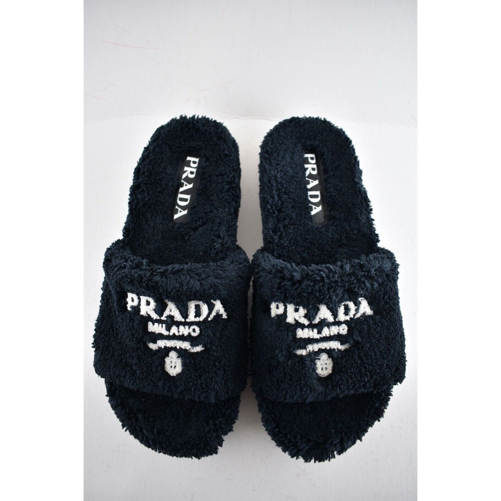 Prada Prada Black Terry Cloth Sandal Flip Flop Flat UK 7 US 8 Size US 8 / EU 41 - 8 Thumbnail