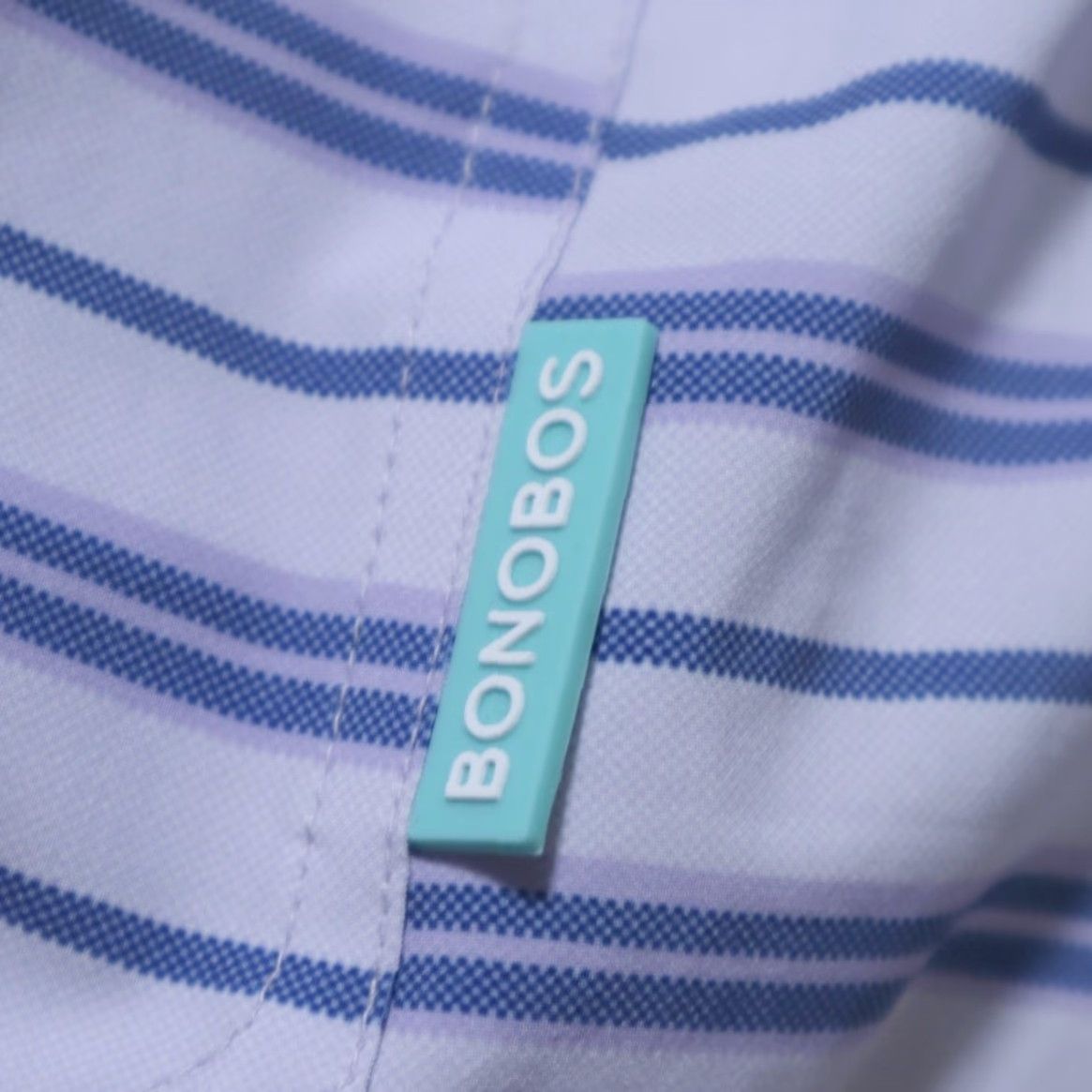 Bonobos Bonobos Swimming Shorts Shirt Men XL Purple Striped High Stretch Polyester Woven Activewear Shorts Size US 36 / EU 52 - 7 Thumbnail
