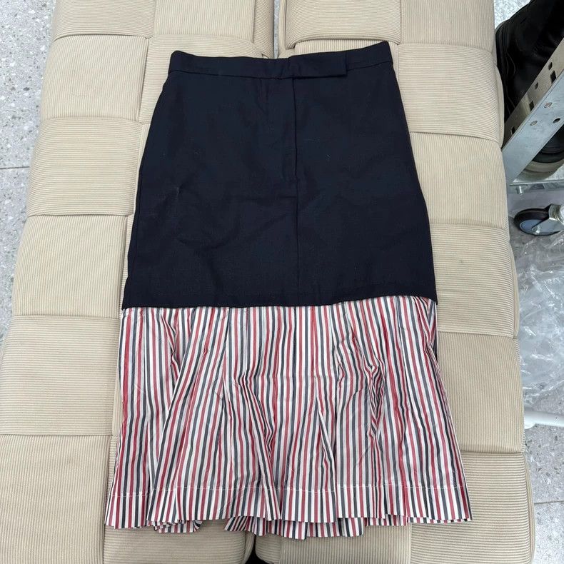 Thom Browne Thom Browne Tri-colored striped pleated skirt patchwork ha Size 25" / US 0 / IT 36 - 1 Thumbnail